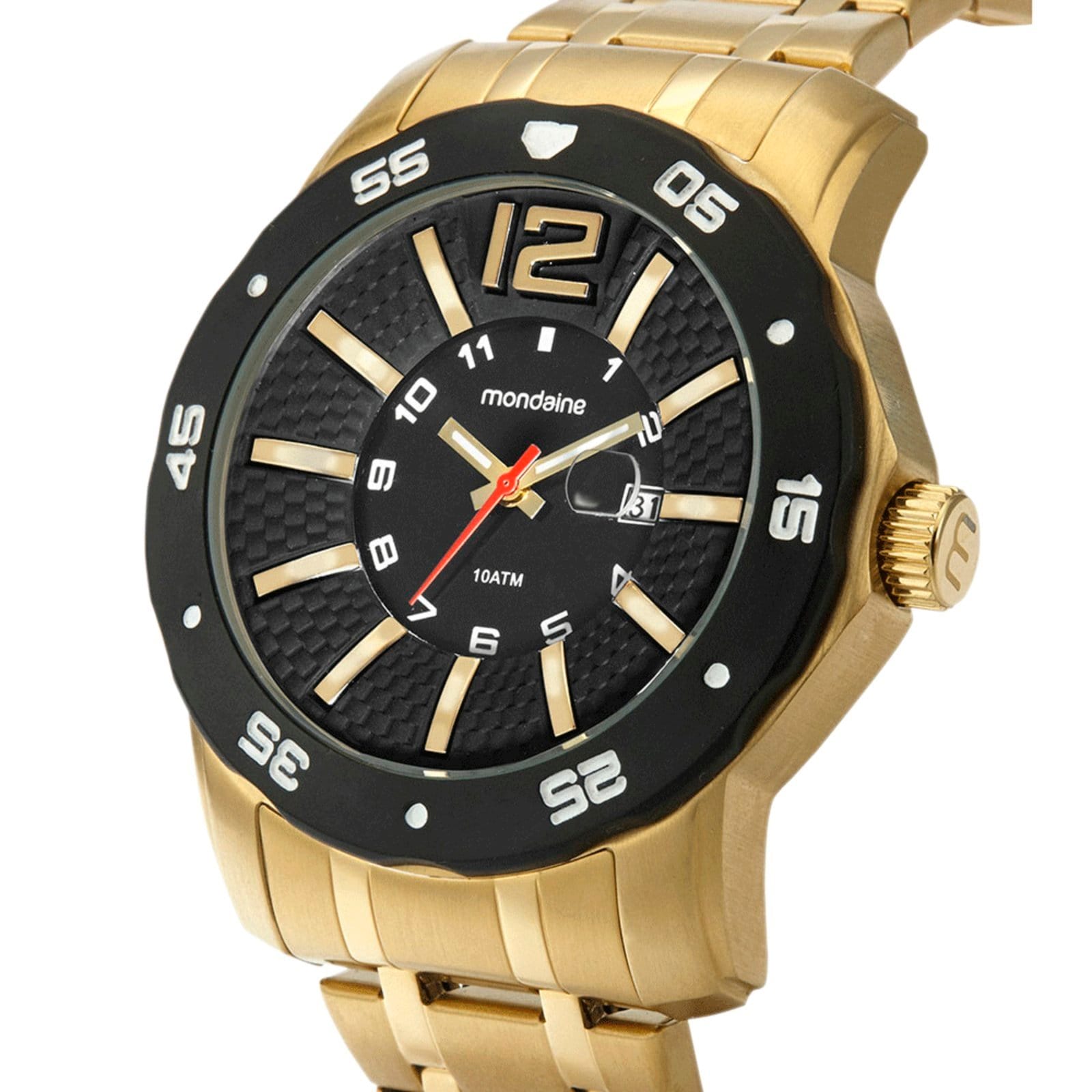 Vista 2 Relógio Aço Casual Mondaine dourado