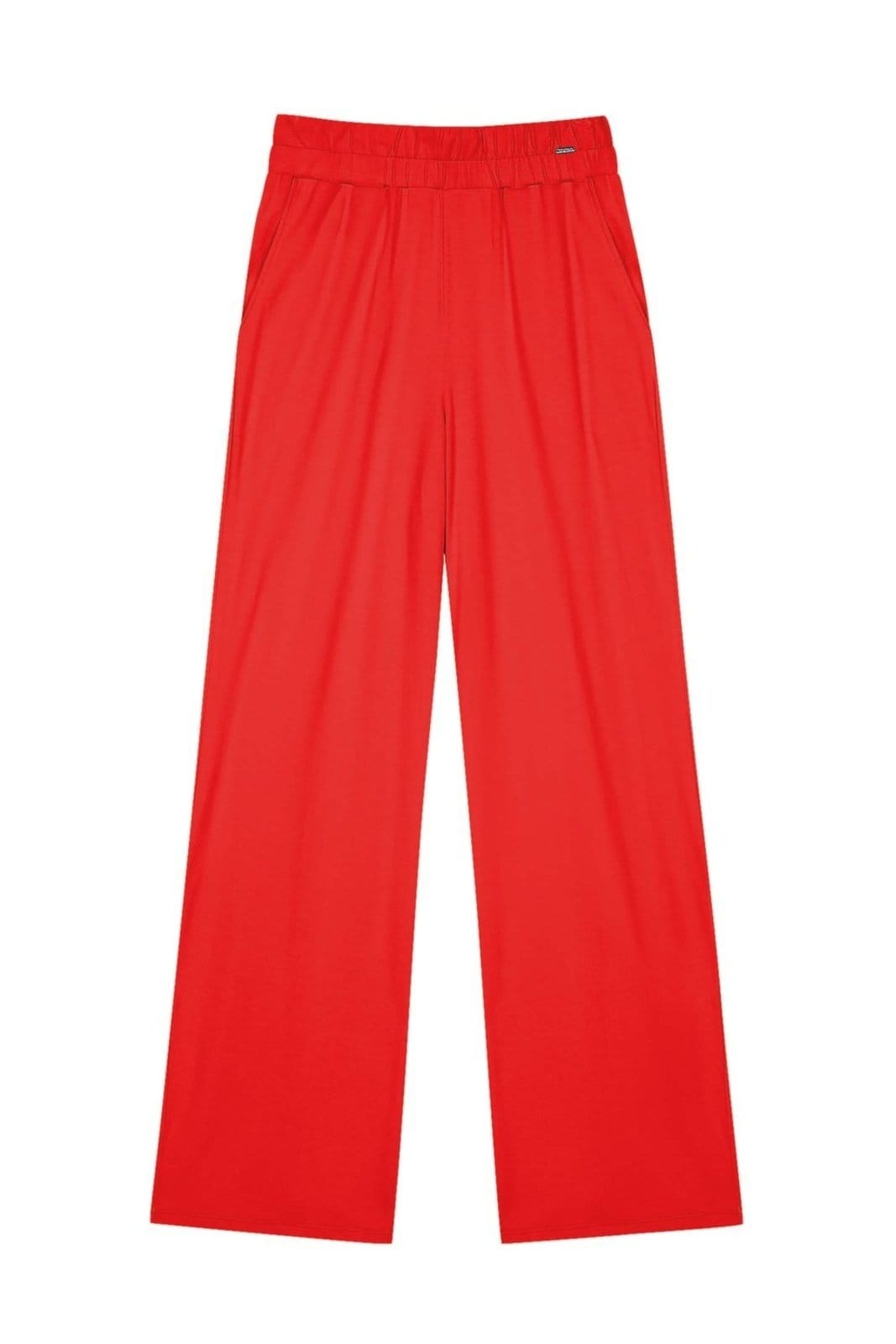 Vista 2 Calça Feminina Pantalona Com Bolso Marialícia Marialícia vermelho