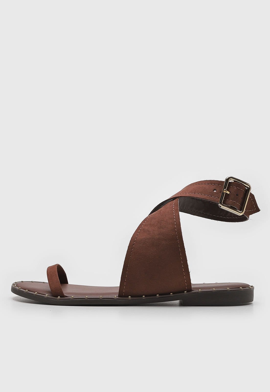 Vista principal Rasteira Via Mia Tira larga Via Mia marrom