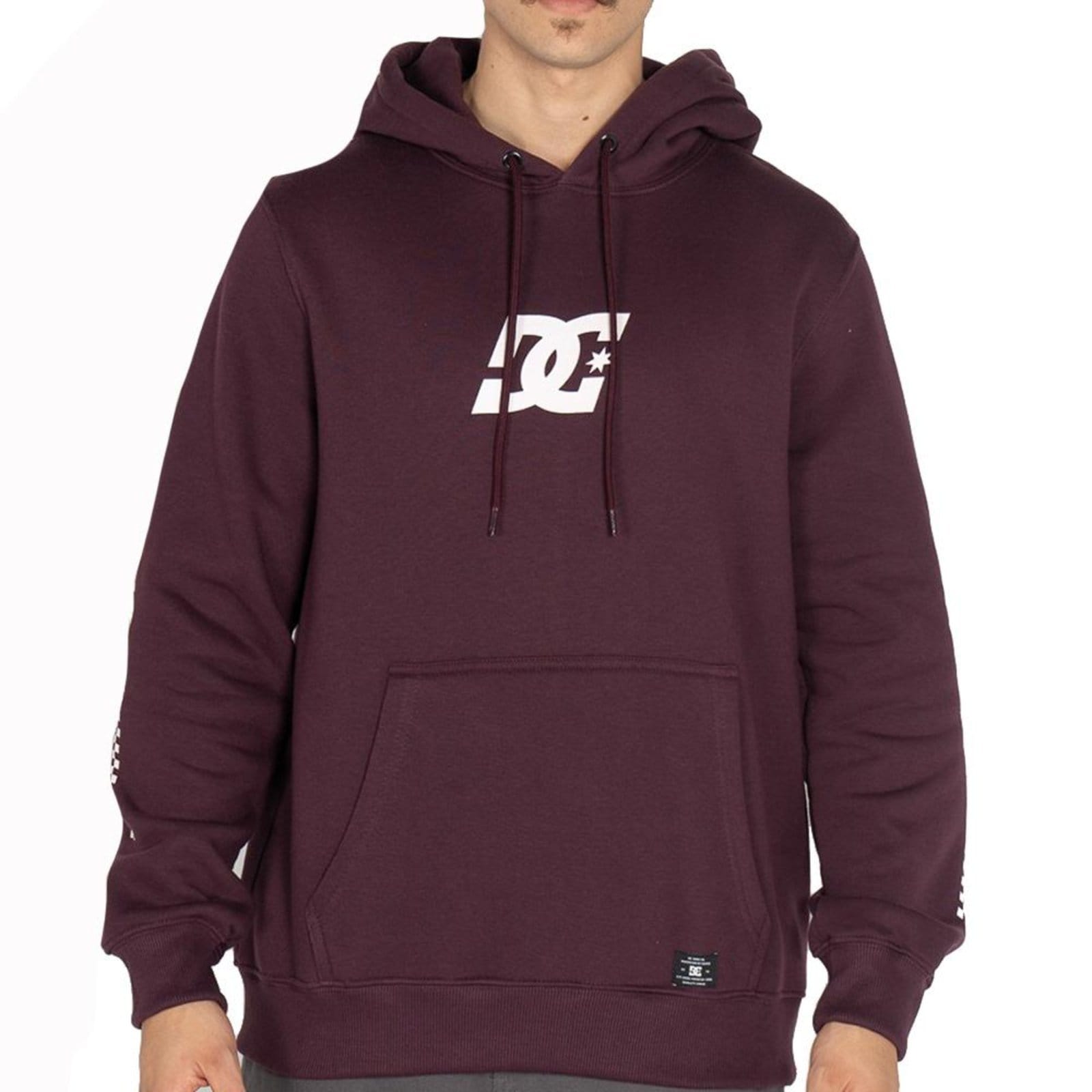 Moletom DC Shoes Canguru Star Racing WT25 Masculino Bordo