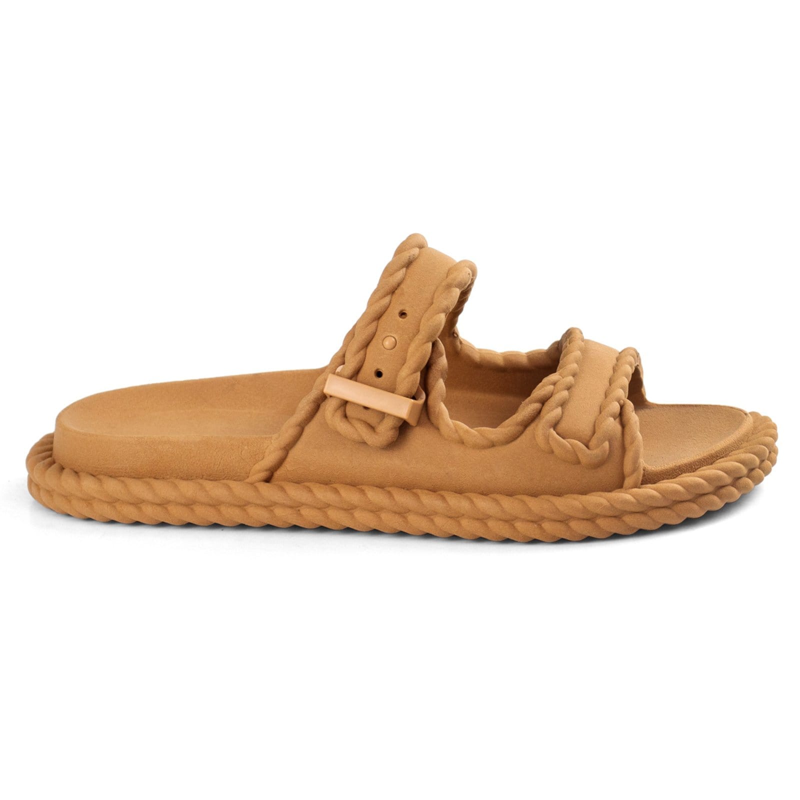 Sandália Papete Slide Anatômica Leve Macia Confortável Tira Ajustável Trançada Resistente