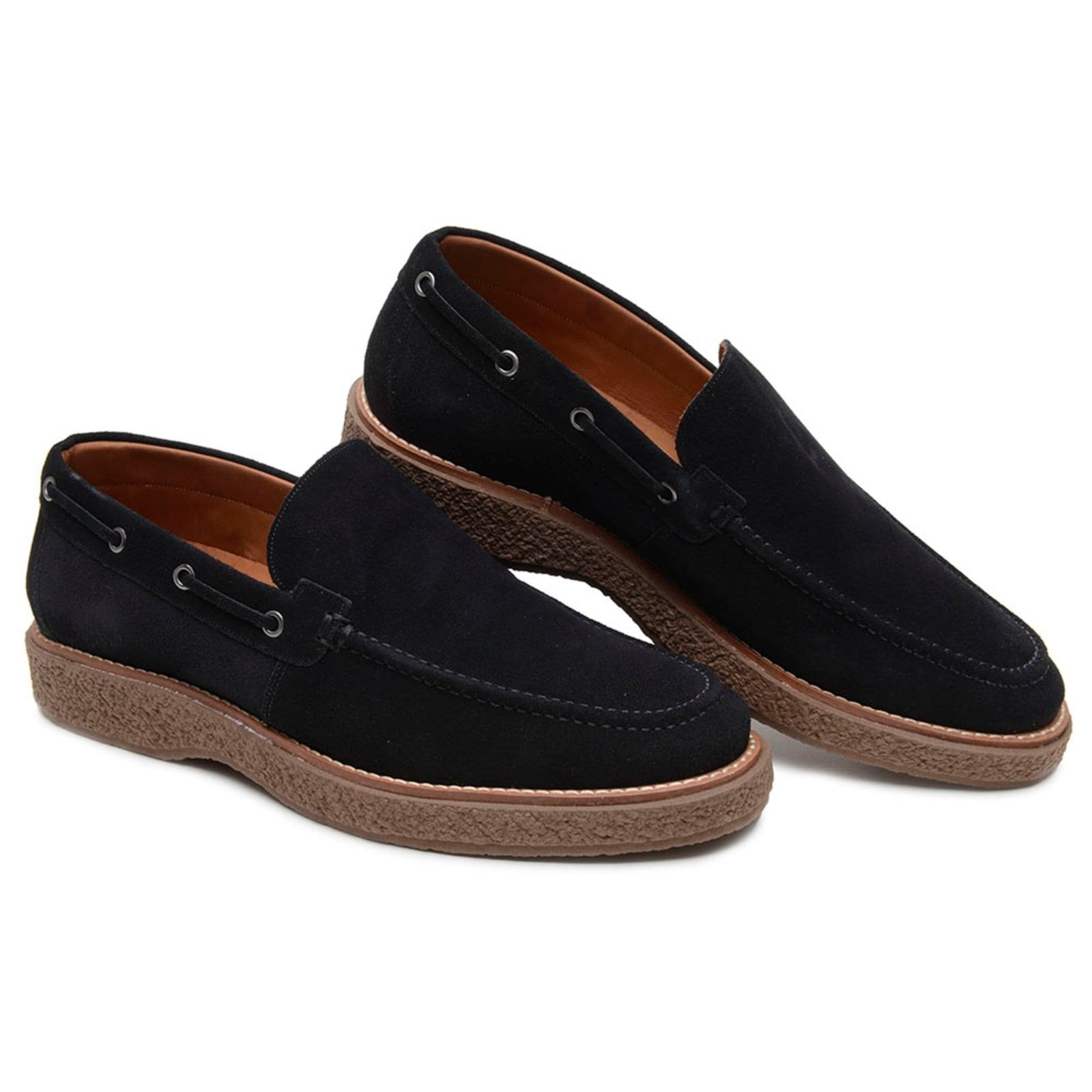 Sapato Masculino Slip On Anna Andrade Dockside Liso Em Couro Dia a Dia Confortável