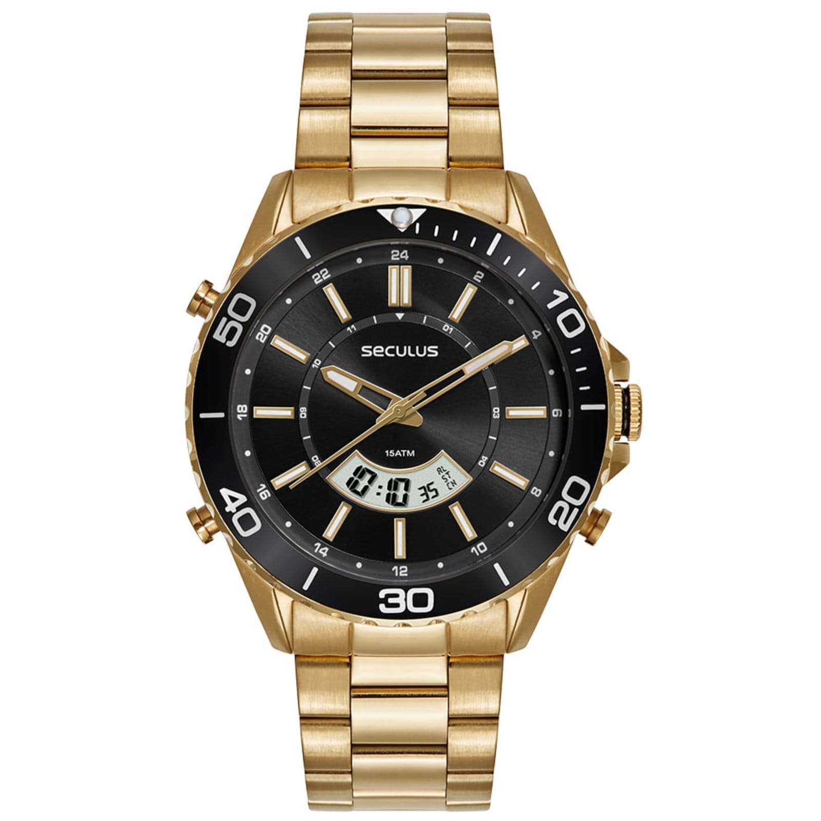 Vista principal Relógio Masculino Seculus Movimento Sorriso Seculus prata