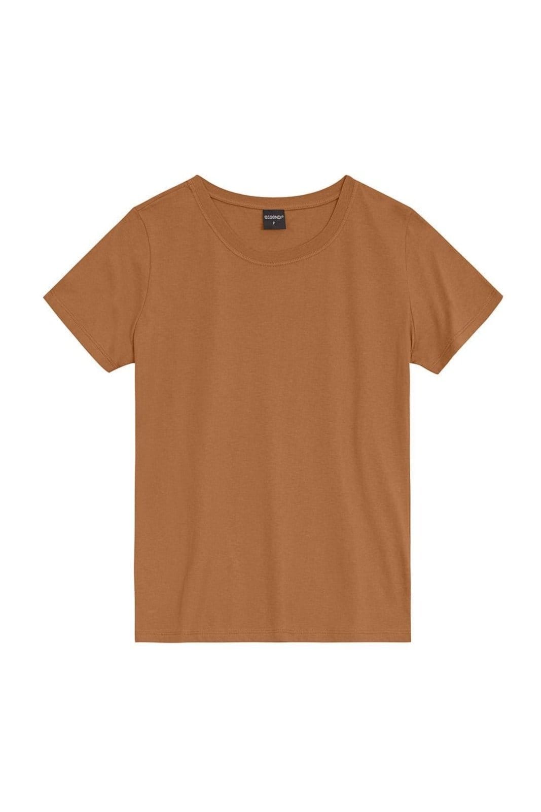 Vista 2 Blusa Feminina Em Malha Essendi Camel Médio Essendi bege