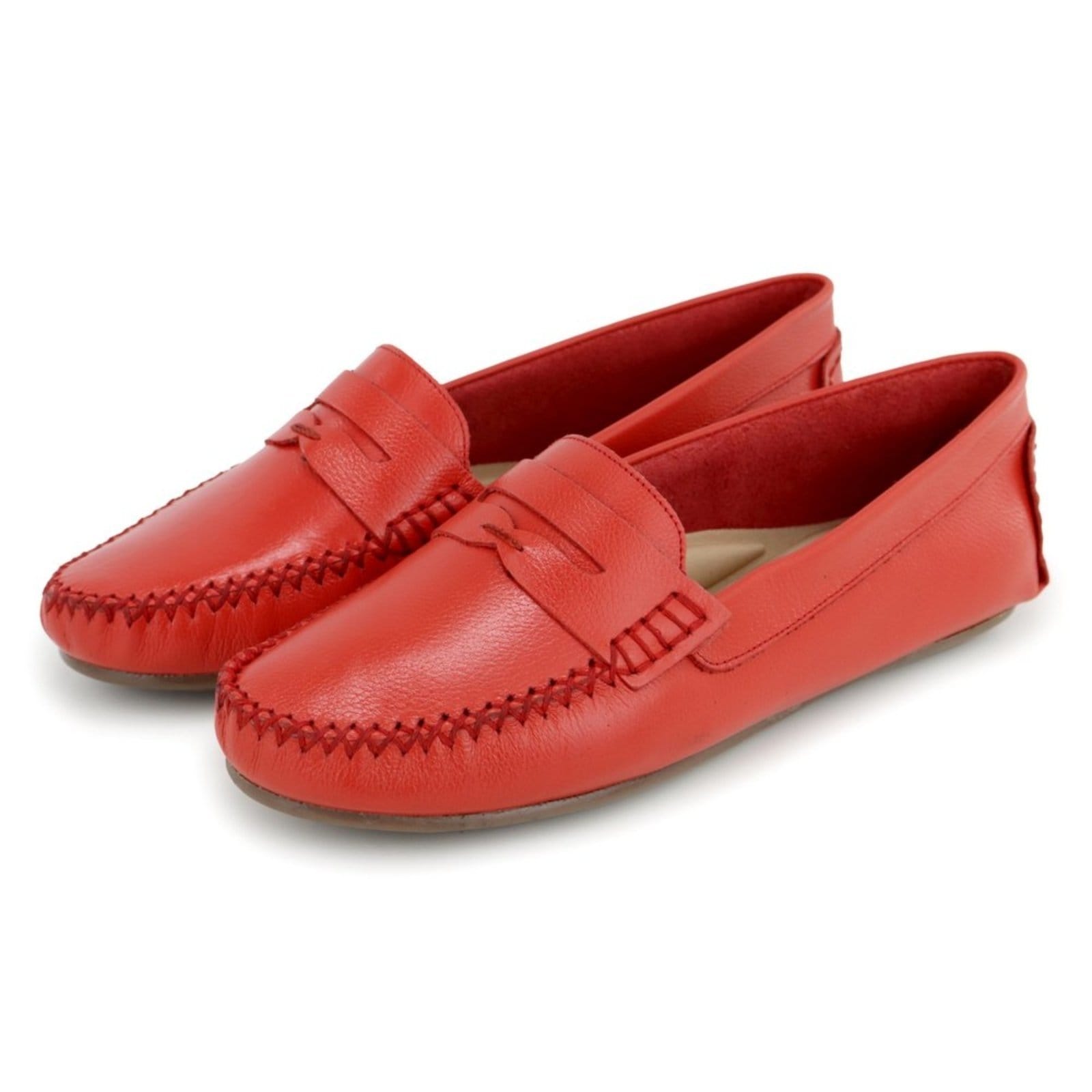 Mocassim Drive Feminino em Couro
