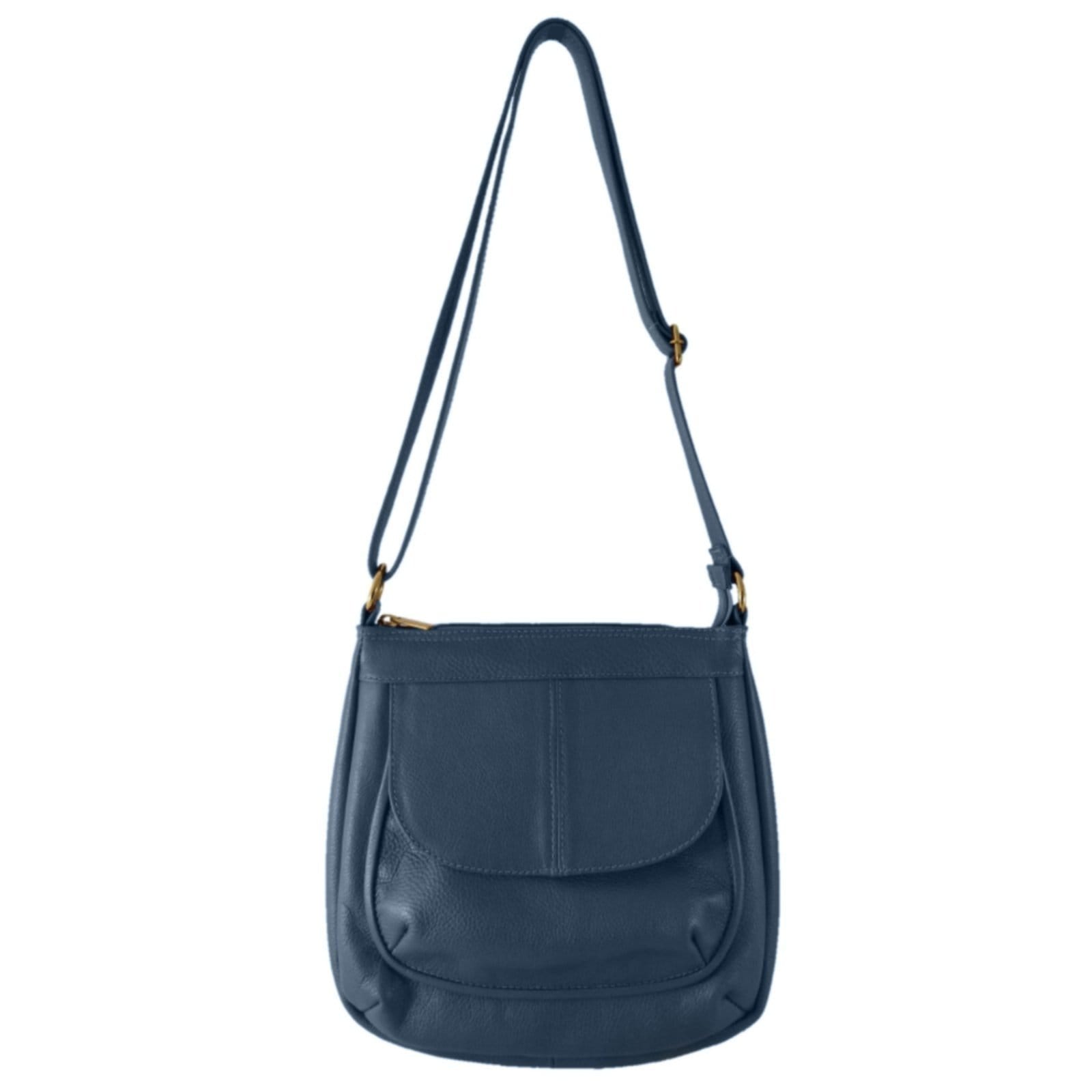 Vista 2 Kit Bolsa e Porta Cartões TopGrife Couro Marinho TopGrife azul marinho