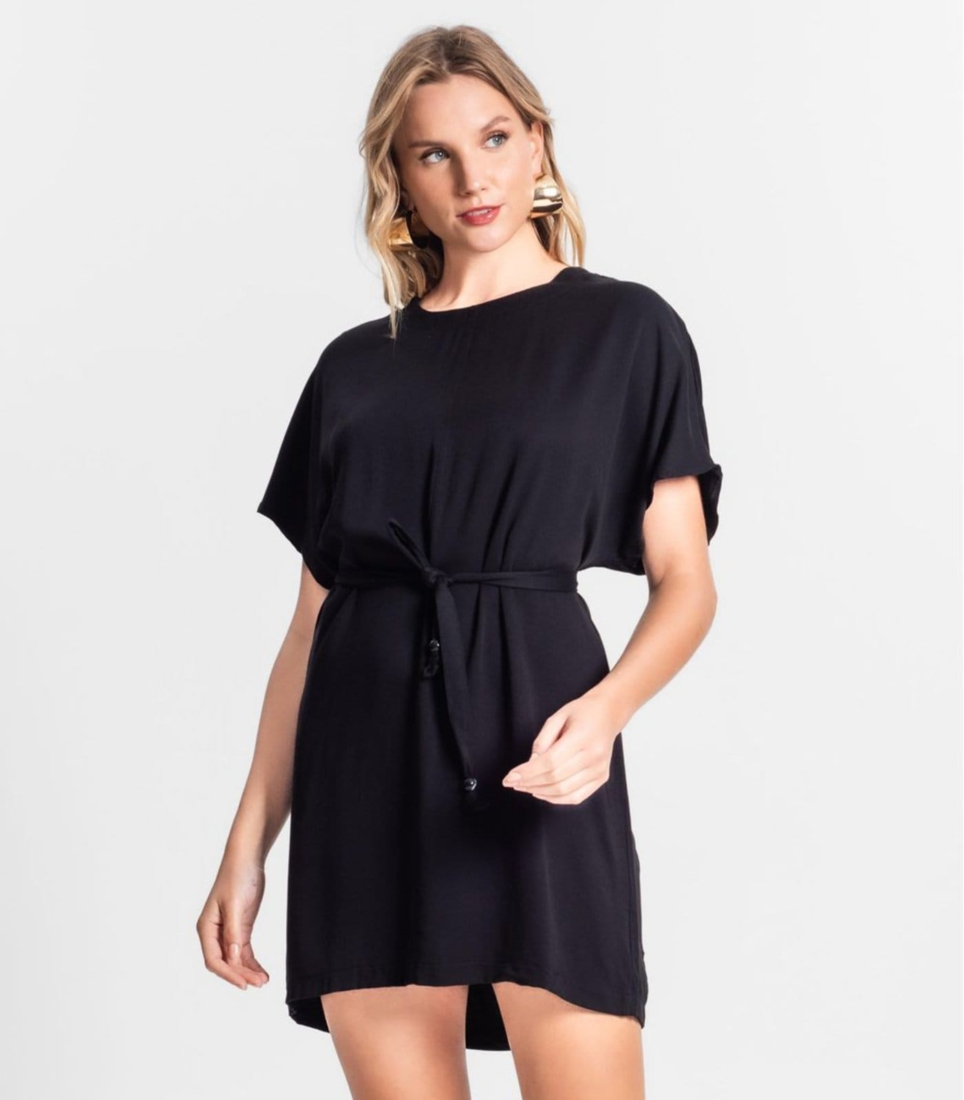 Vista 2 Vestido Curto Feminino Endless Endless preto