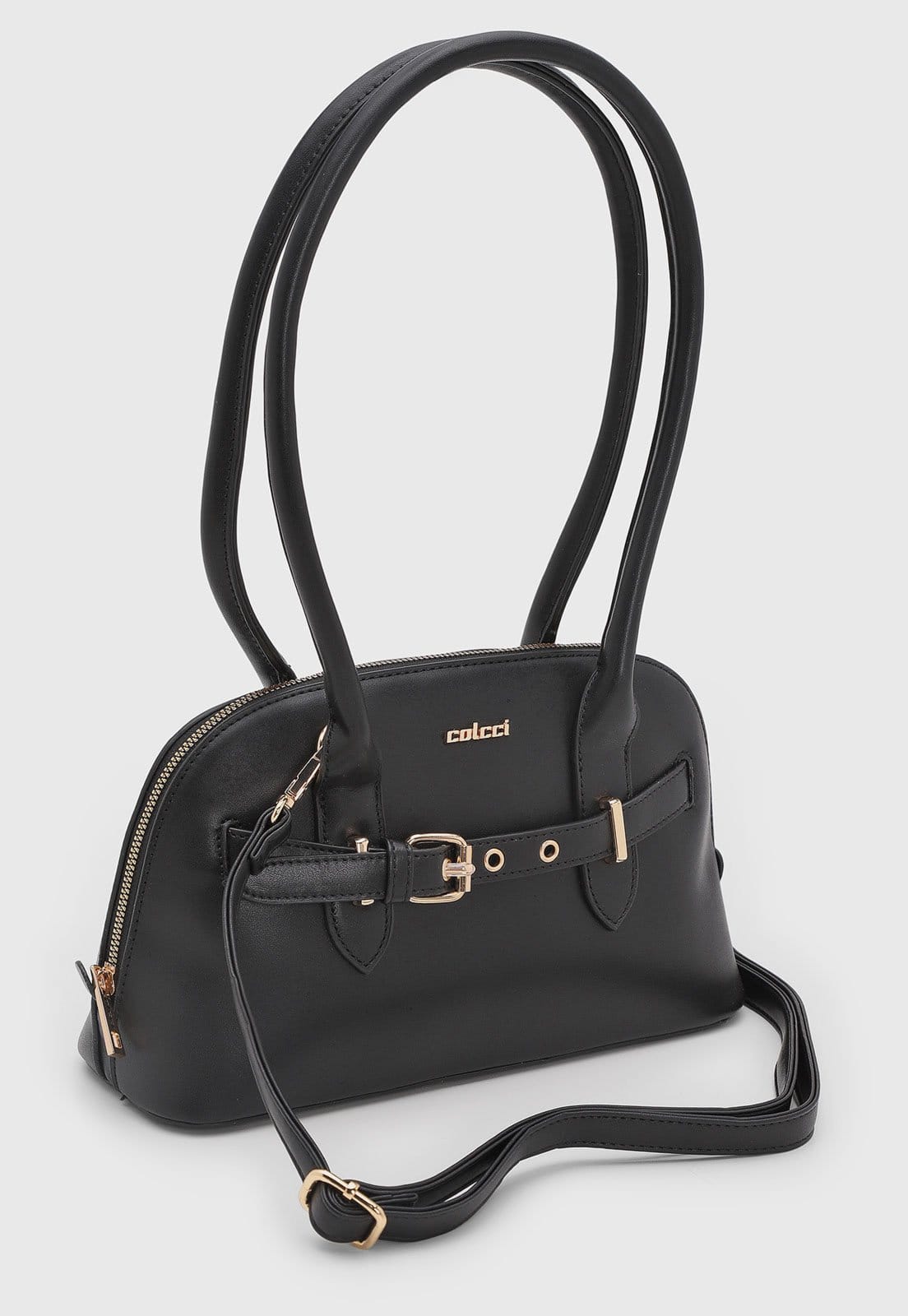 Vista 2 Bolsa Feminina Colcci Detalhe Fivela Preta Colcci preto