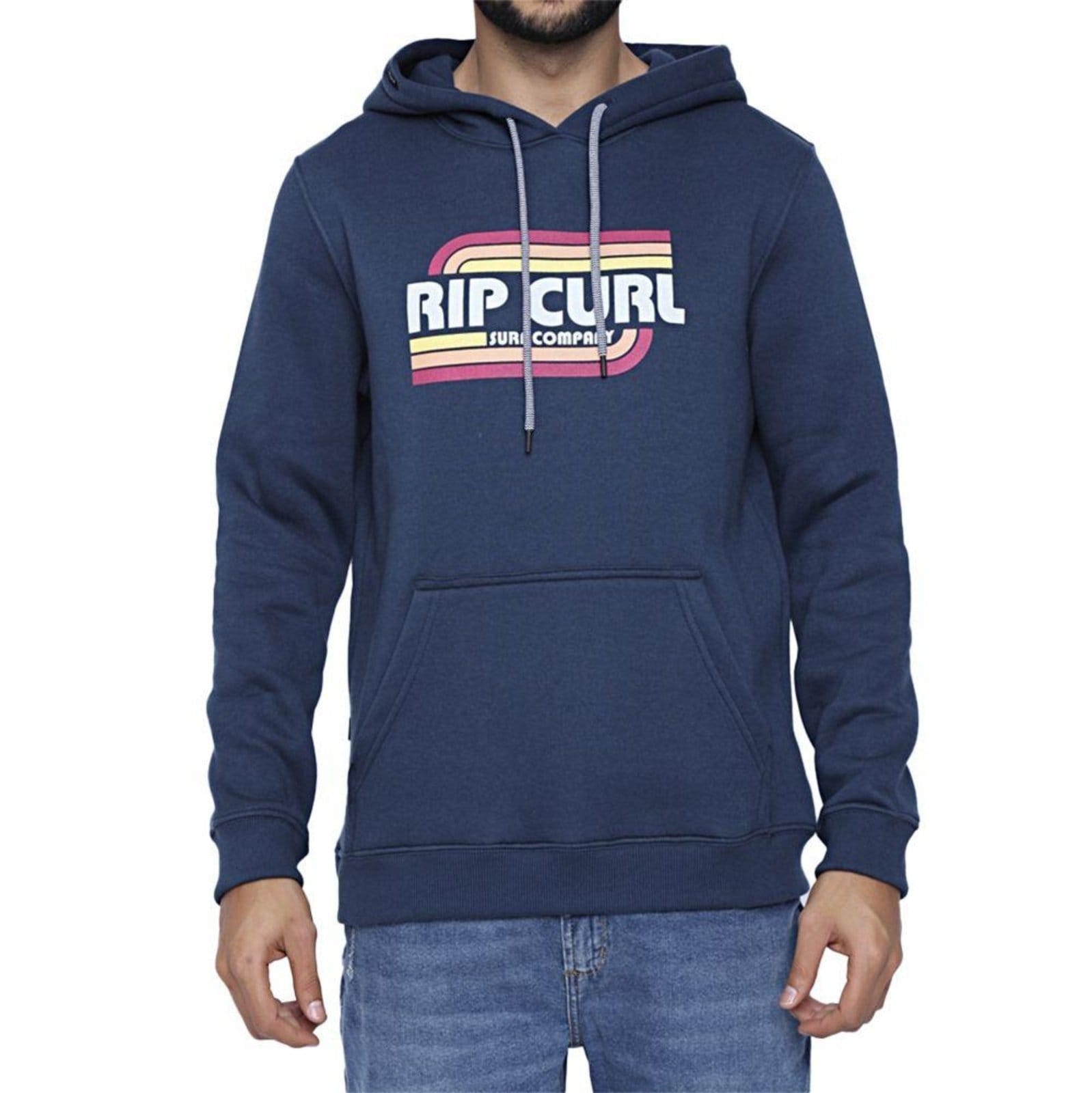 Vista principal Moletom Rip Curl Canguru Hey Mamma Vintage Oversize Marinho Rip Curl azul marinho