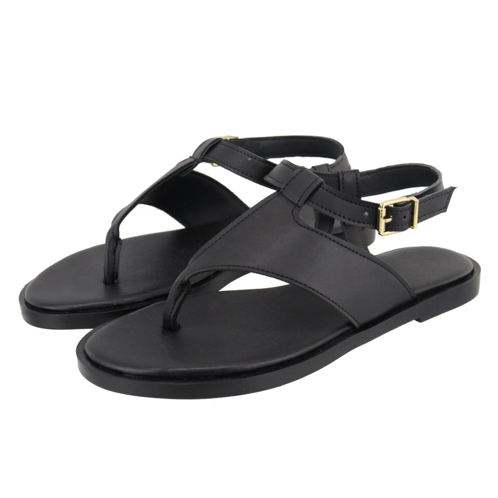 Vista 2 Rasteira Sandália Feminina Dedo Lançamento Preta TELLINI STORE preto