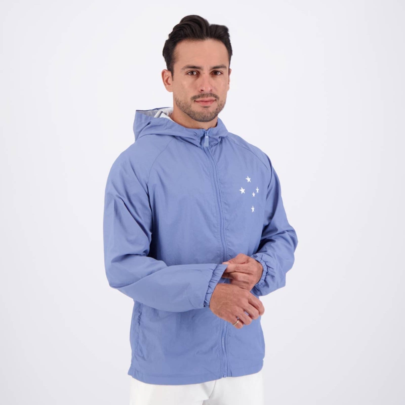 Vista 2 Jaqueta Corta Vento Cruzeiro Towering braziline azul