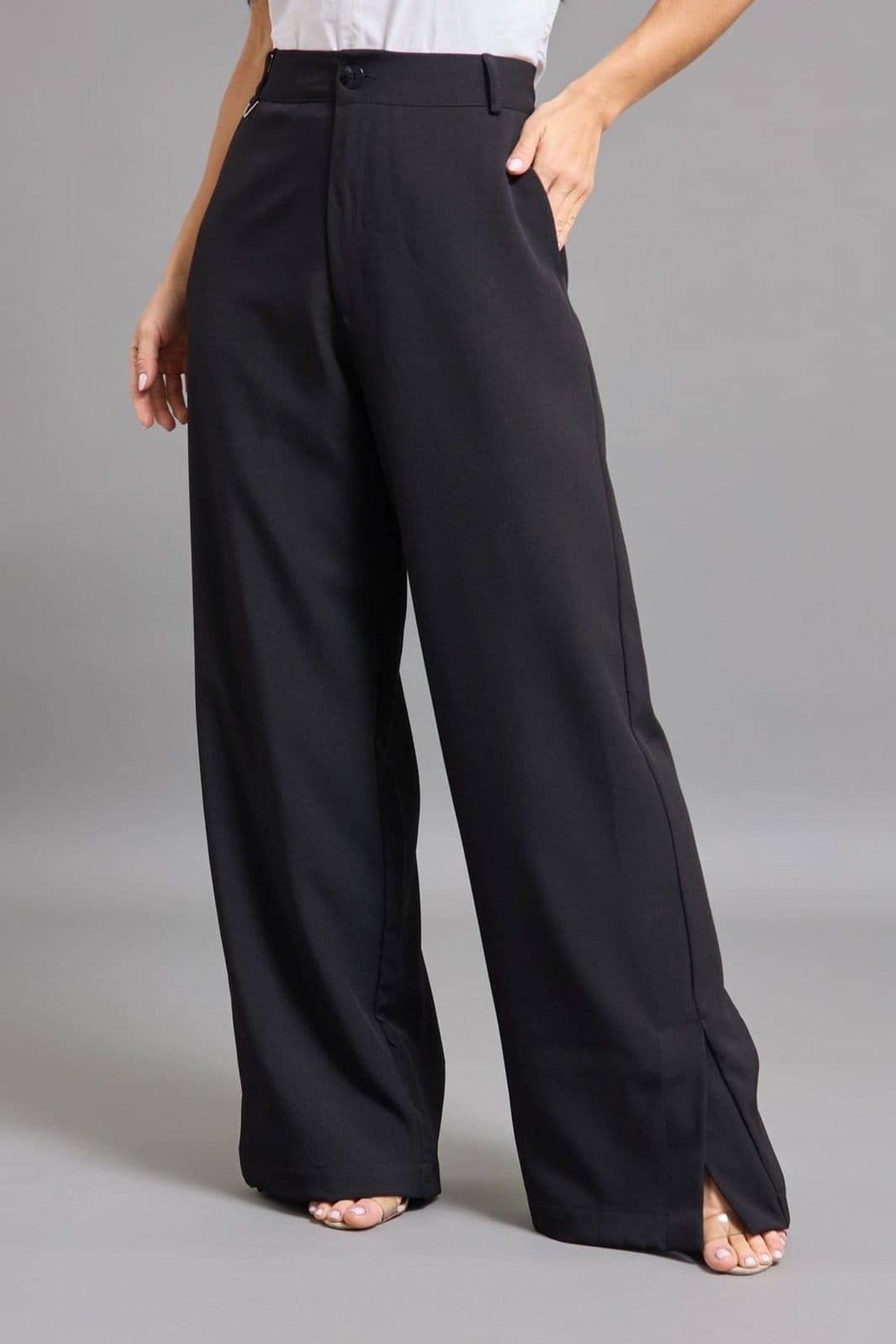 Calça Alfaiataria Feminina Pantalona Dialogo Jeans