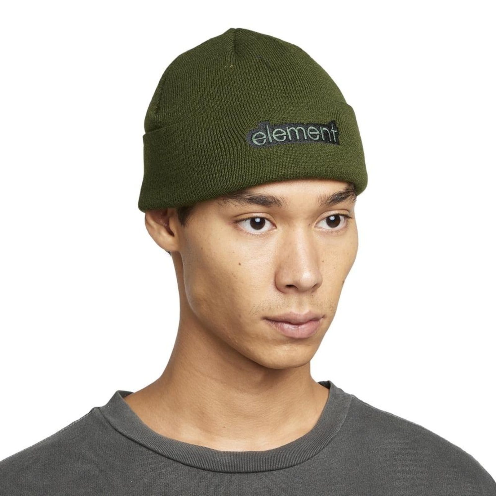 Vista 2 Gorro Element Emb Logo WT24 Militar Element verde
