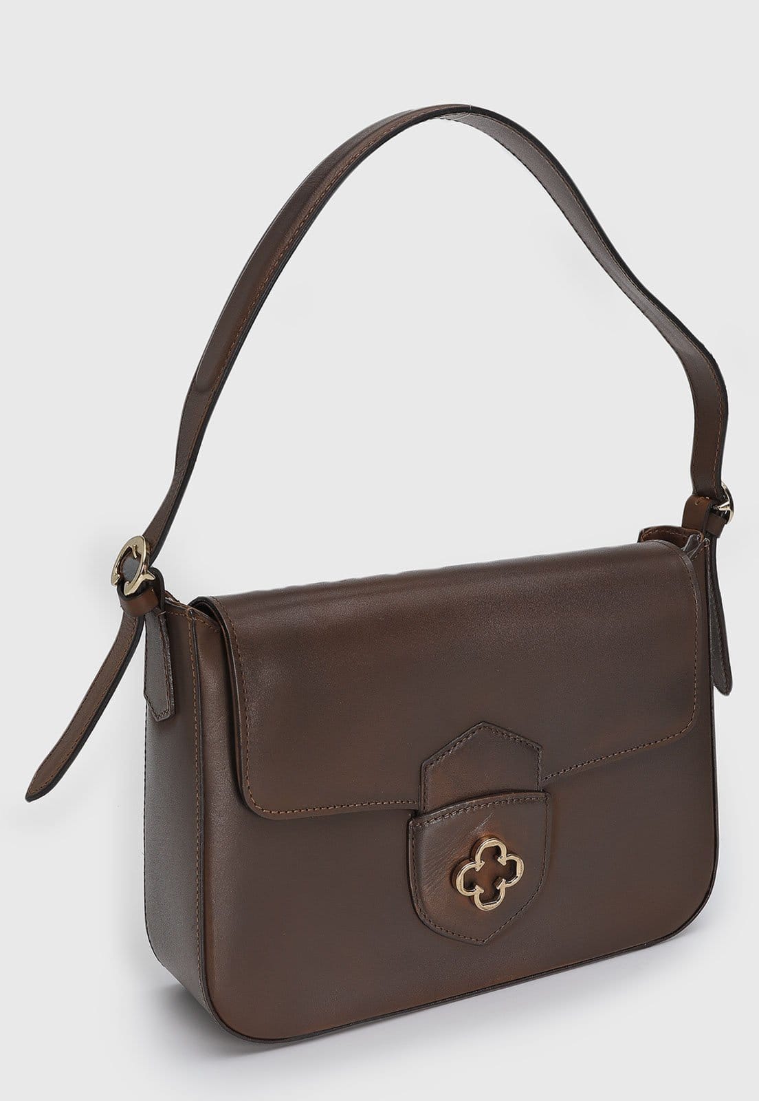 Vista 2 Bolsa Tiracolo Feminina Capodarte Alça Ajustável Capodarte marrom