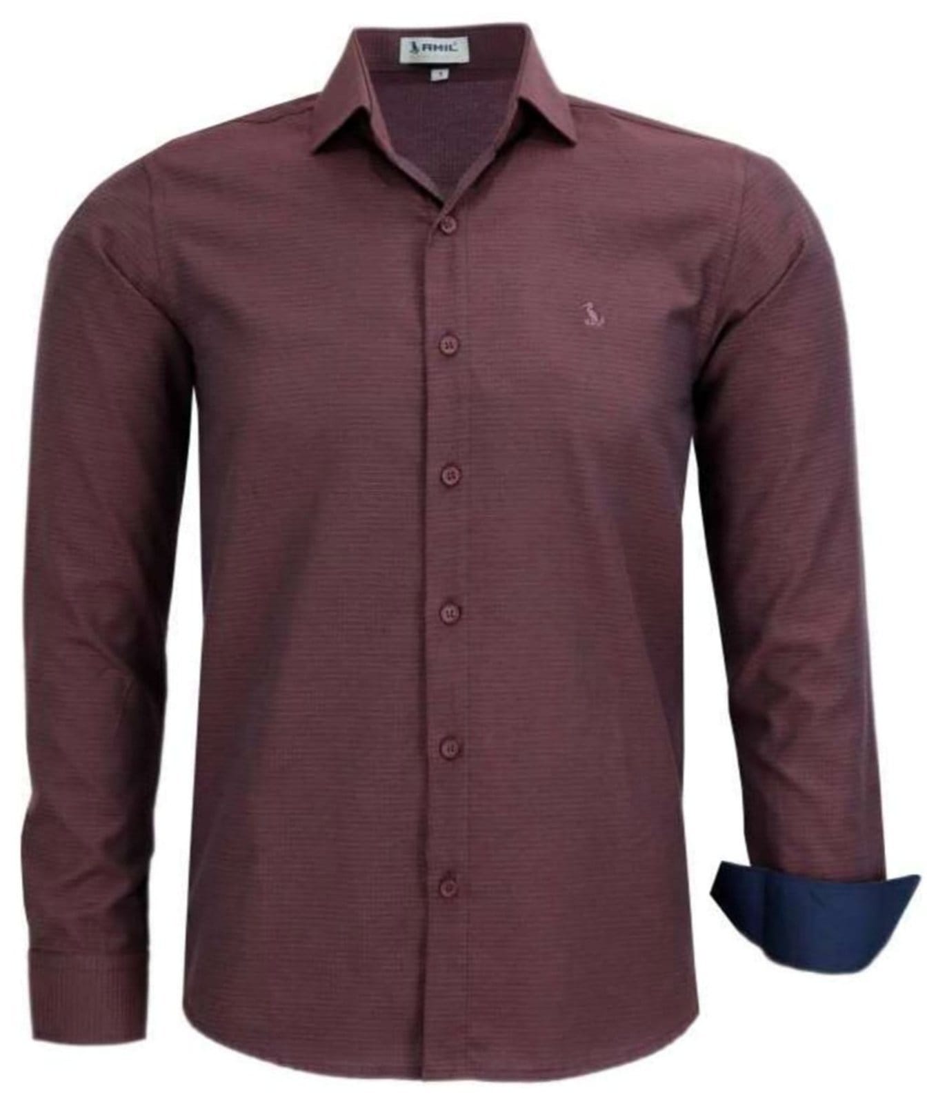 Camisa Social Amil Safrom Comfort Algodão/Poliéster Macia e Fácil de Passar