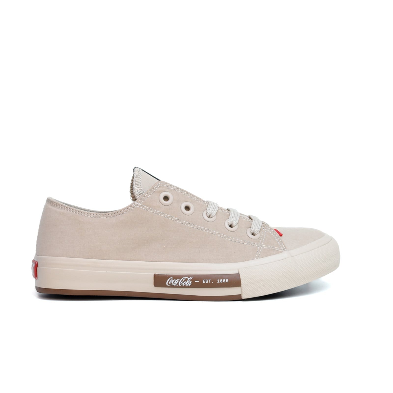 Tênis Coca Cola Daytona Suede Feminino - Caqui