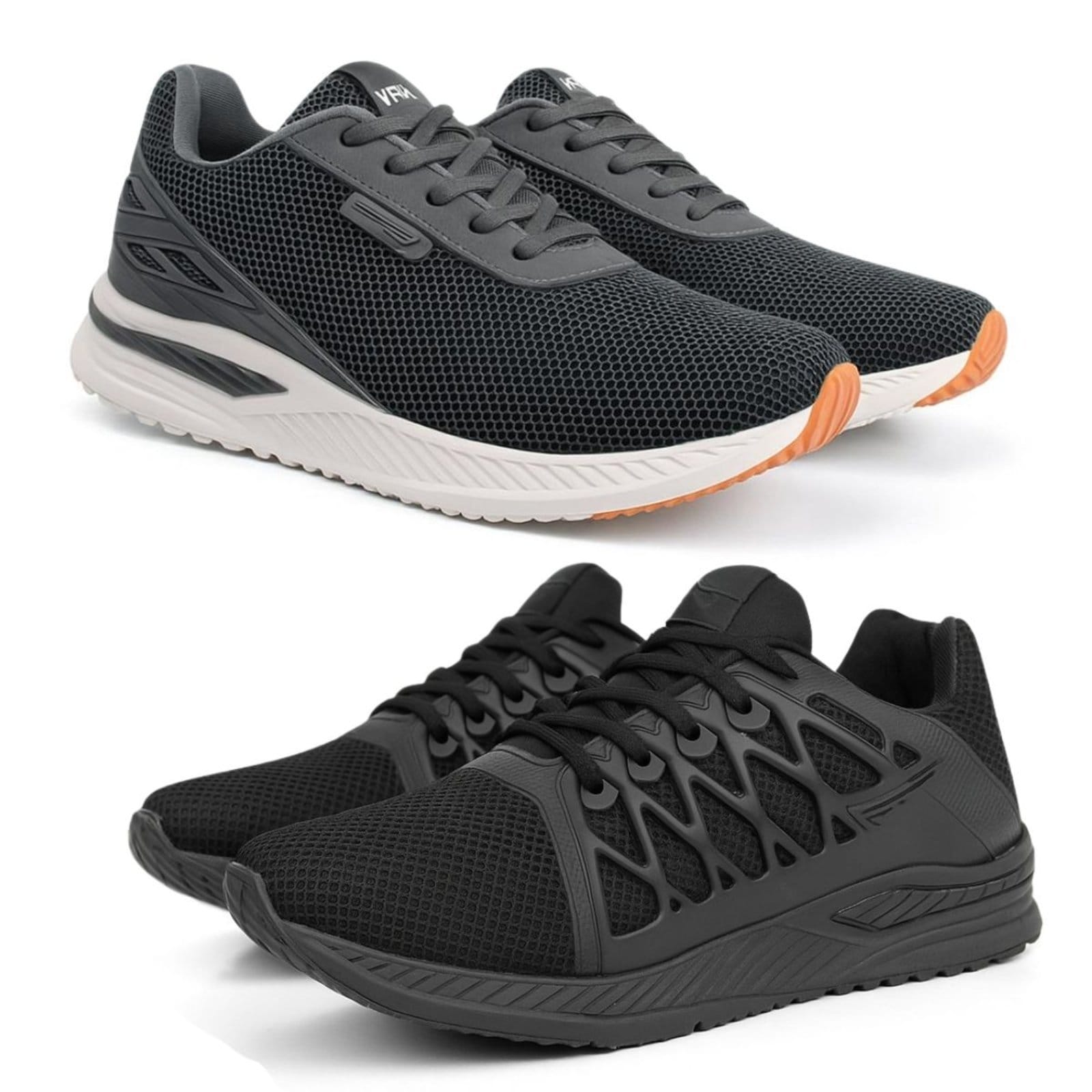 Vista principal Kit Tênis Masculino Sapatofran Esportivo Running Confortável Preto e Cinza Sapatofran azul