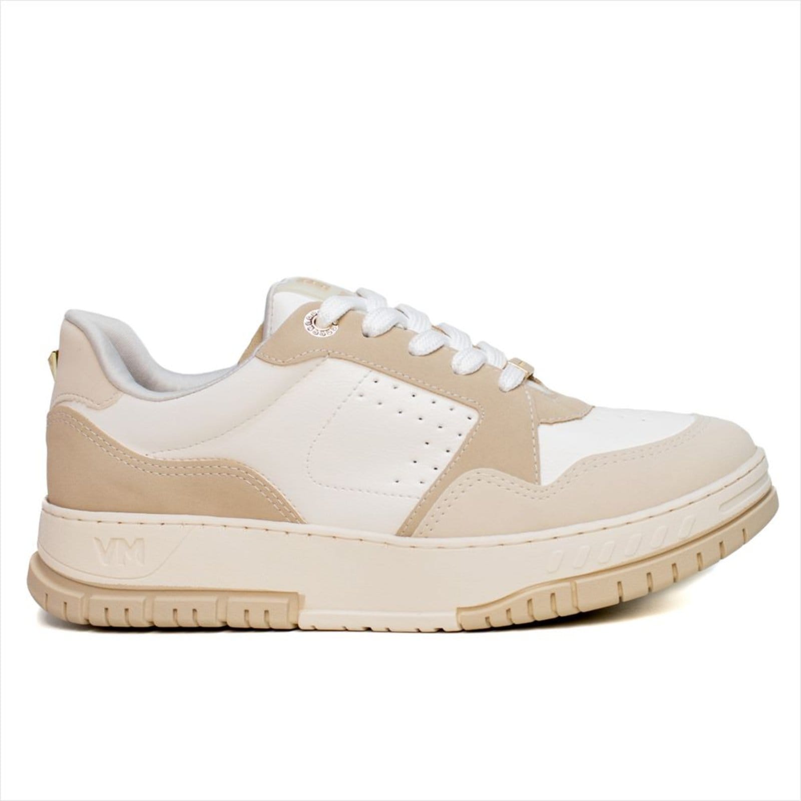 Vista principal Tênis Feminino Via Marte Casual: Estilo, Conforto e Versatilidade VIA MARTE bege