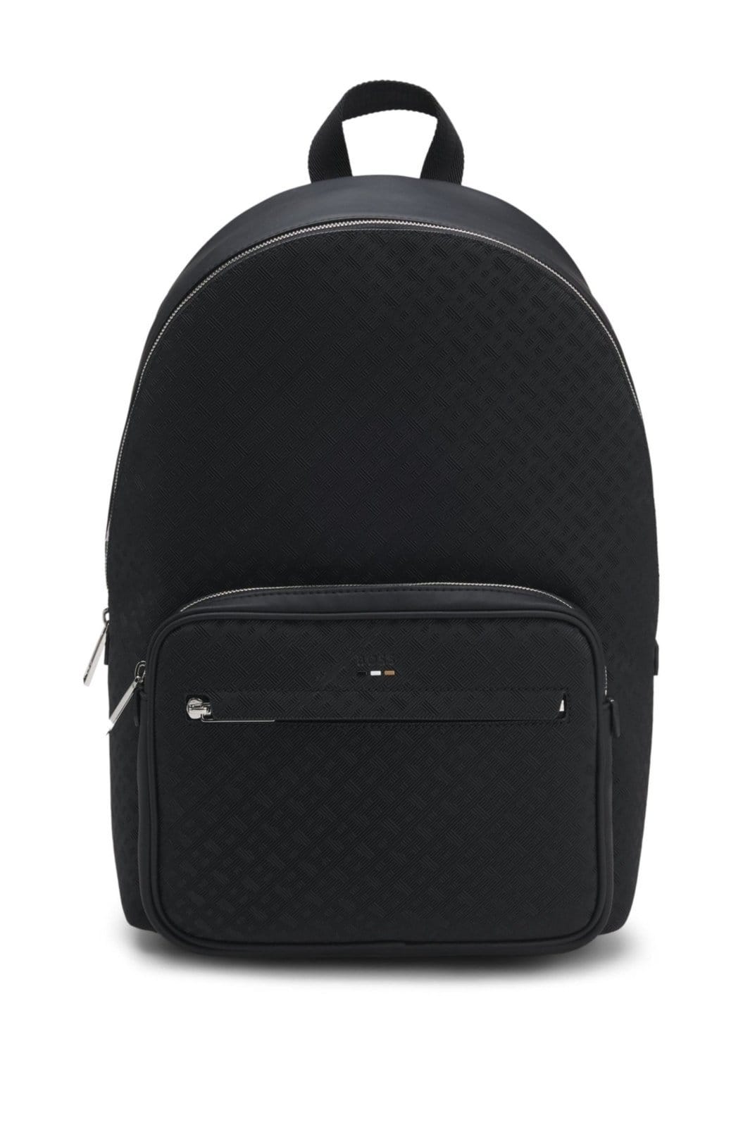 Vista principal Mochila Com Padrão De Monograma Boss preto