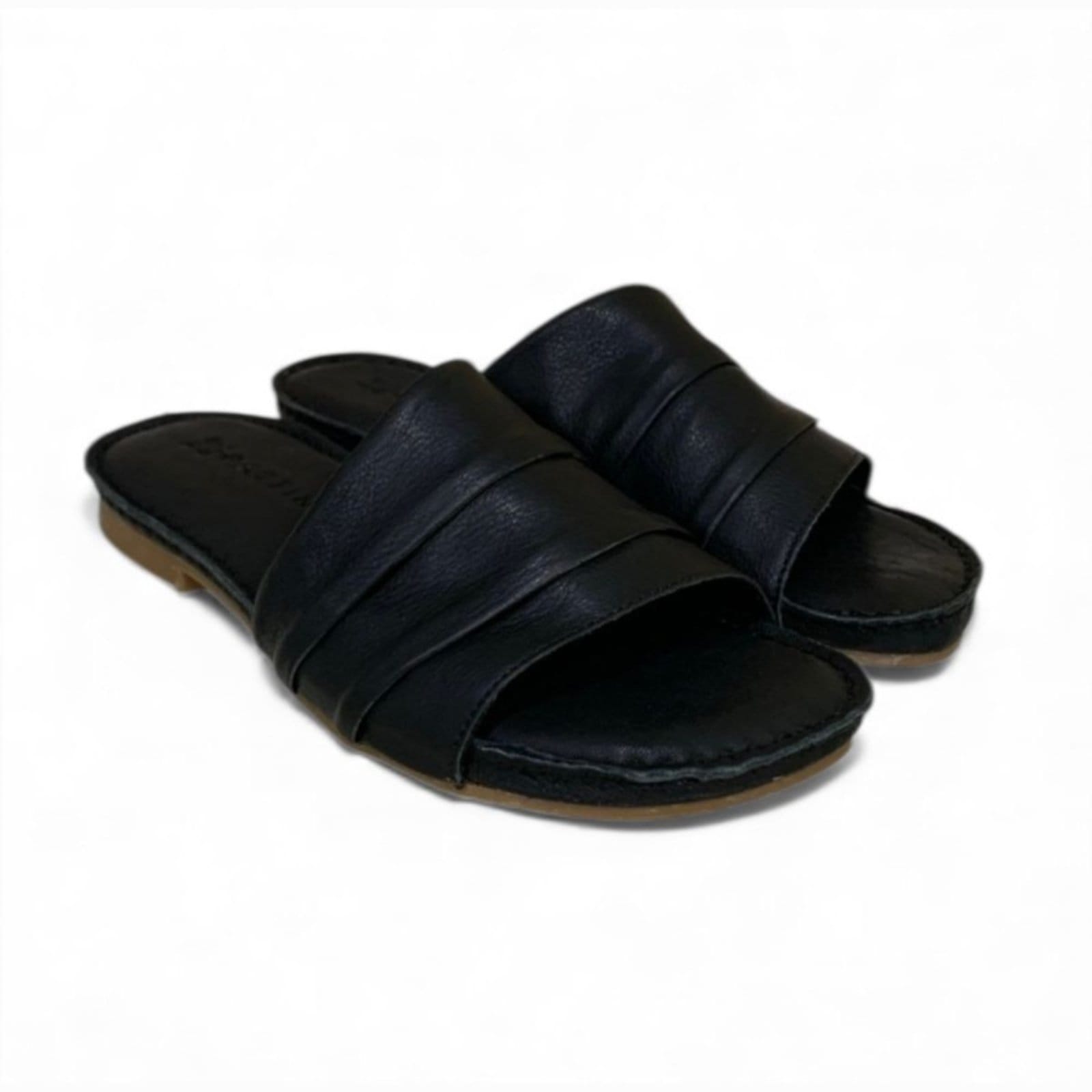 Vista 2 Chinelo Feminina Moscardini em Couro 347416 Moscardini preto