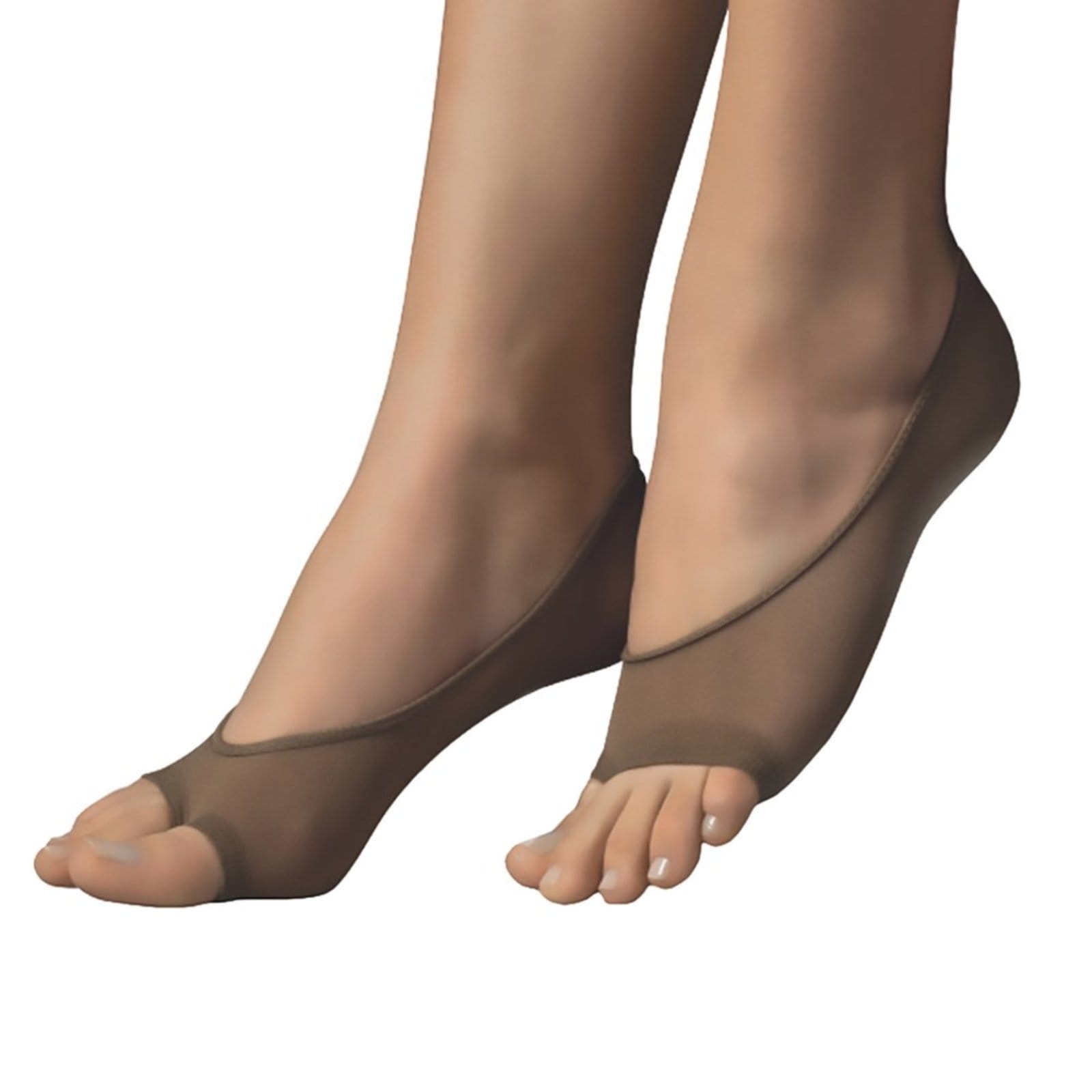 Vista 2 Kit 2 Pares de Meias Selene Sapatilha Dedinhos Fio 40 Feminino SELENE nude