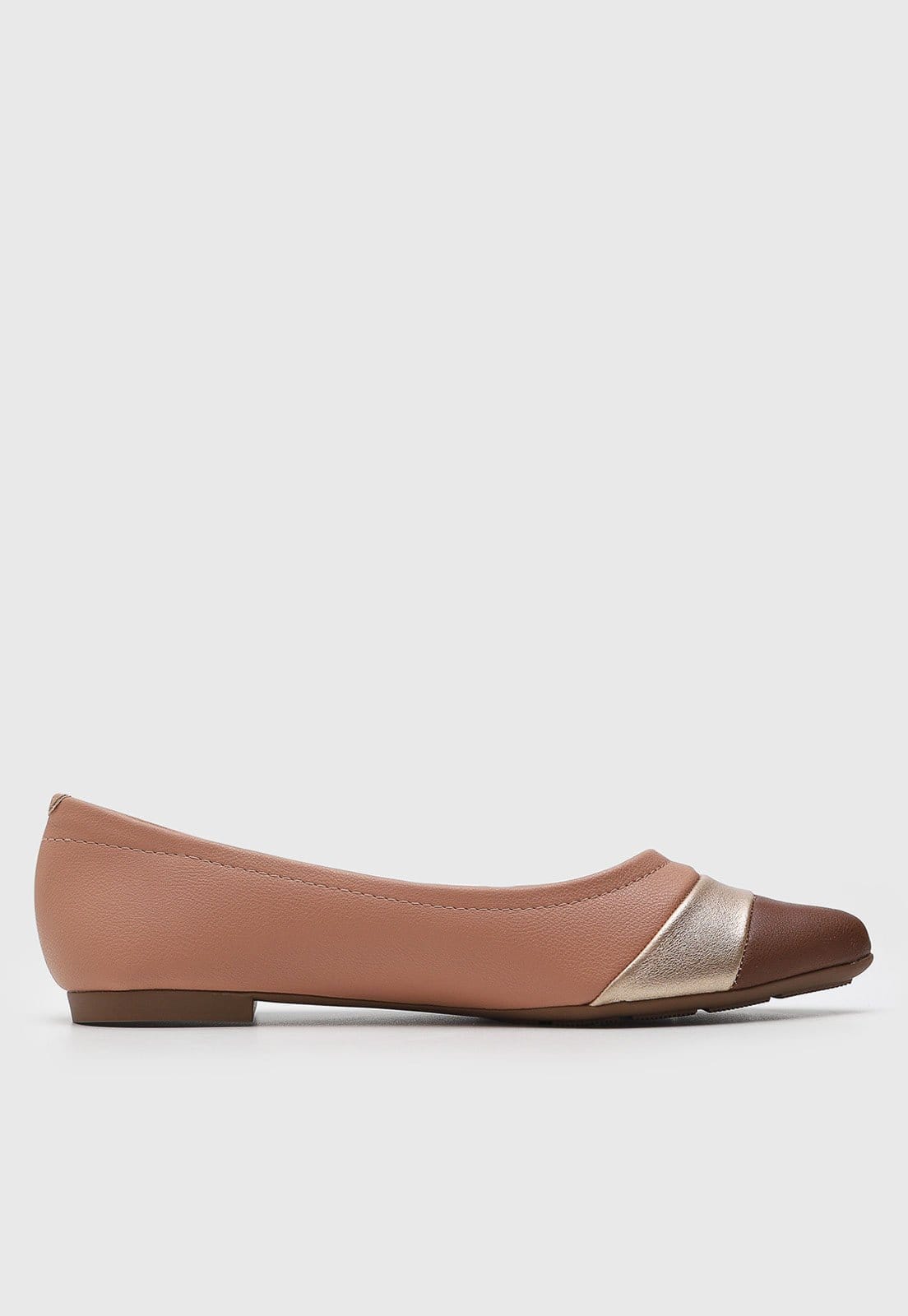 Vista 2 Sapatilha Feminina Modare Bico Redondo MODARE nude