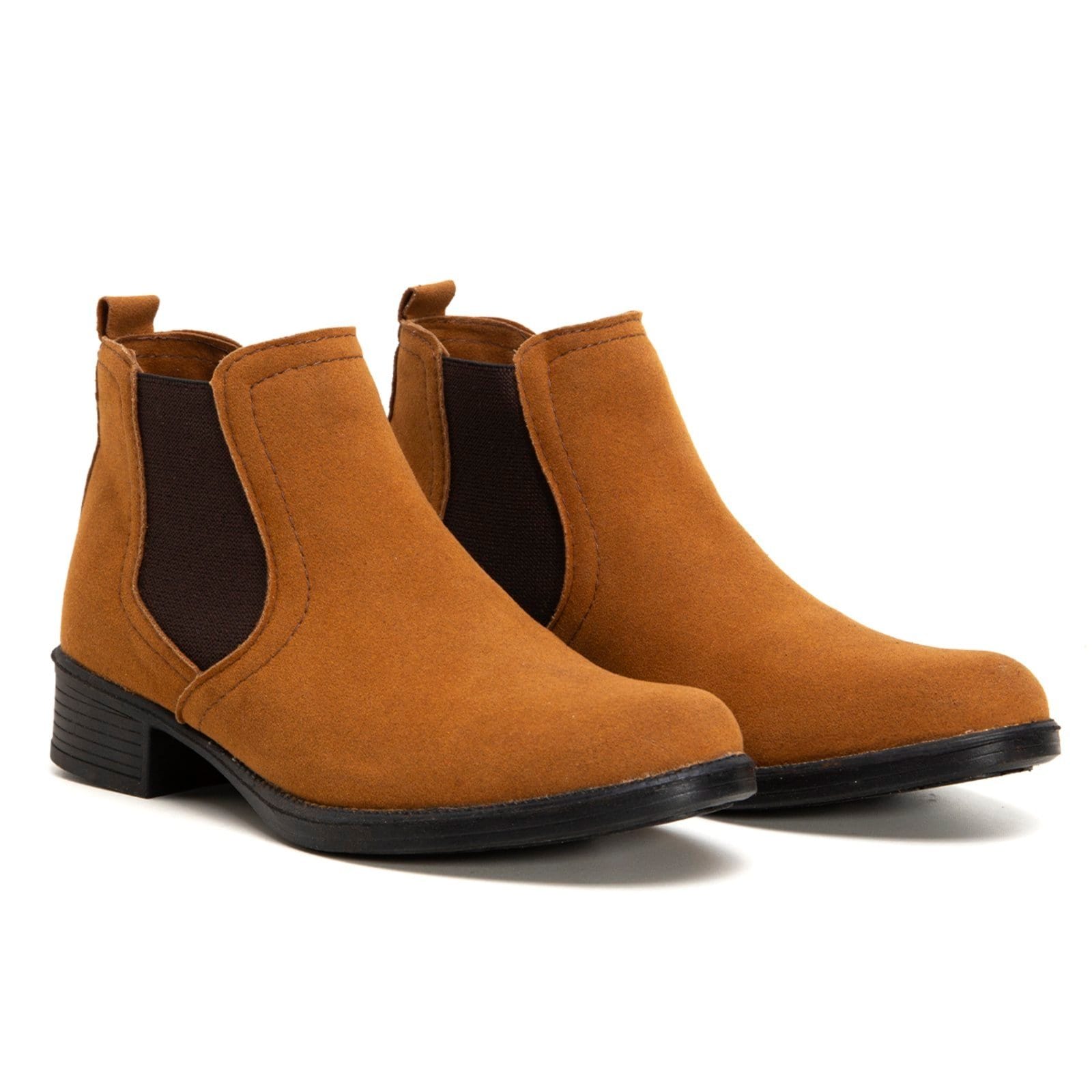 Vista 2 Botina Feminina Chelsea Texana Country Rodeio Whisk Lavini Shoes laranja