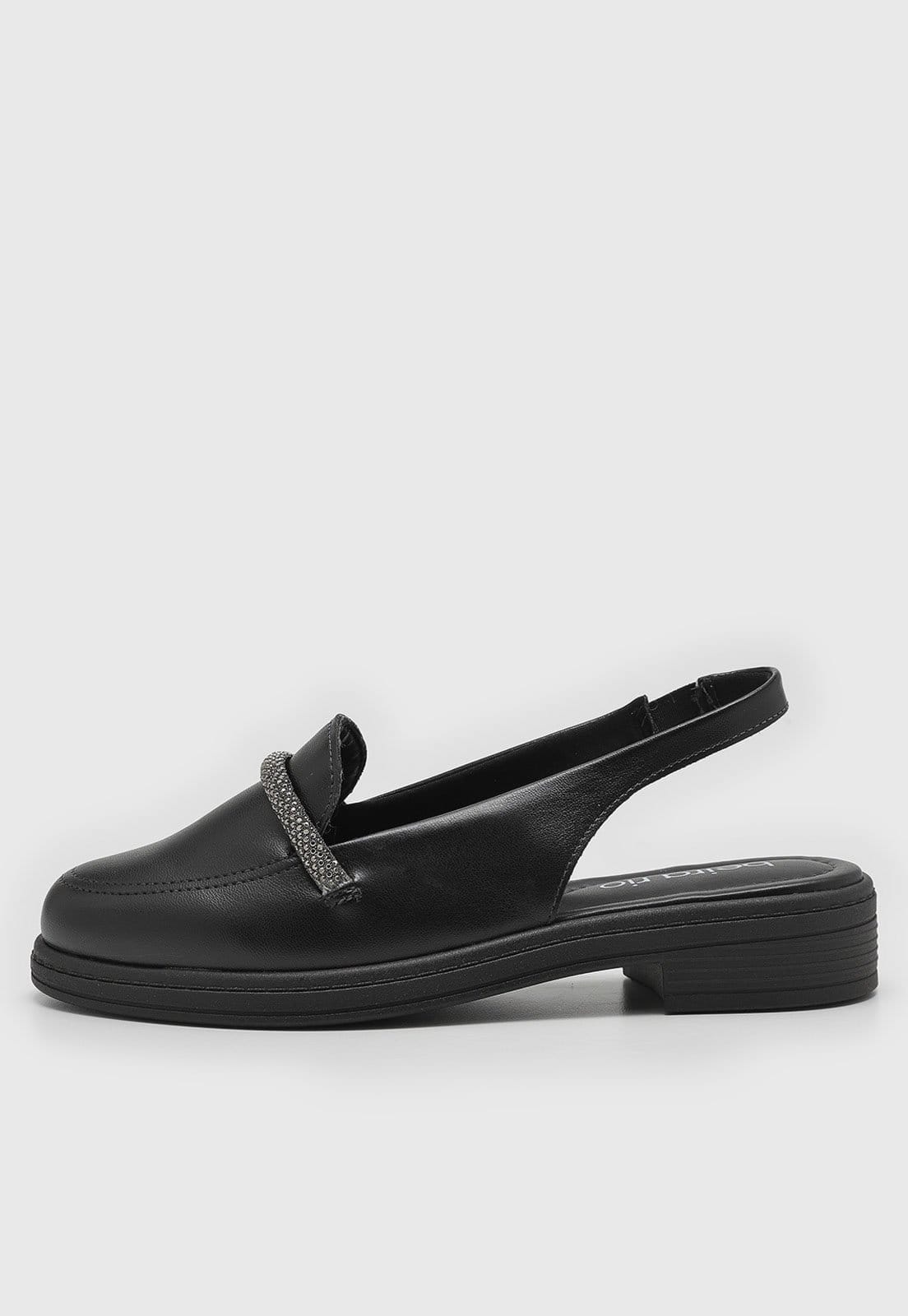 Mocassim Feminino Beira Rio Tira Pedraria