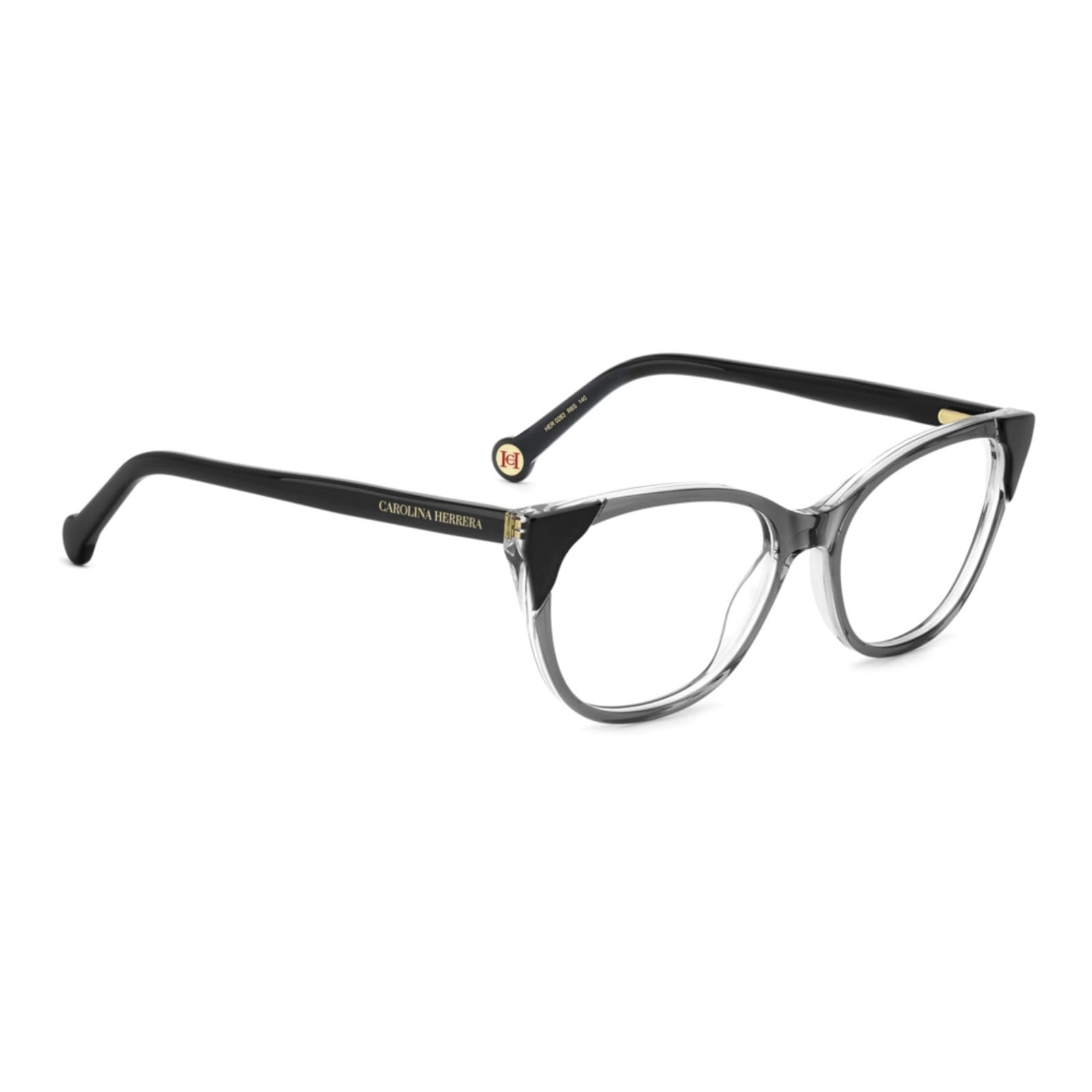 Vista 2 Armação de Óculos Carolina Herrera Her 0283 R6S - Cinzal 53 Carolina Herrera cinza