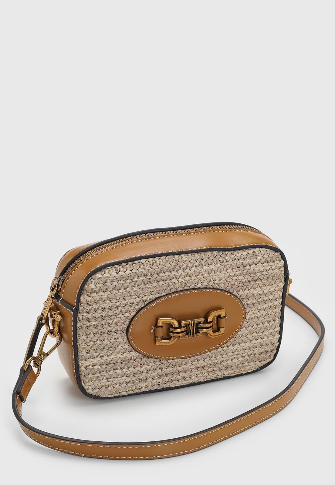 Vista 2 Bolsa Feminina Santa Lolla Textura Tramada Santa Lolla bege