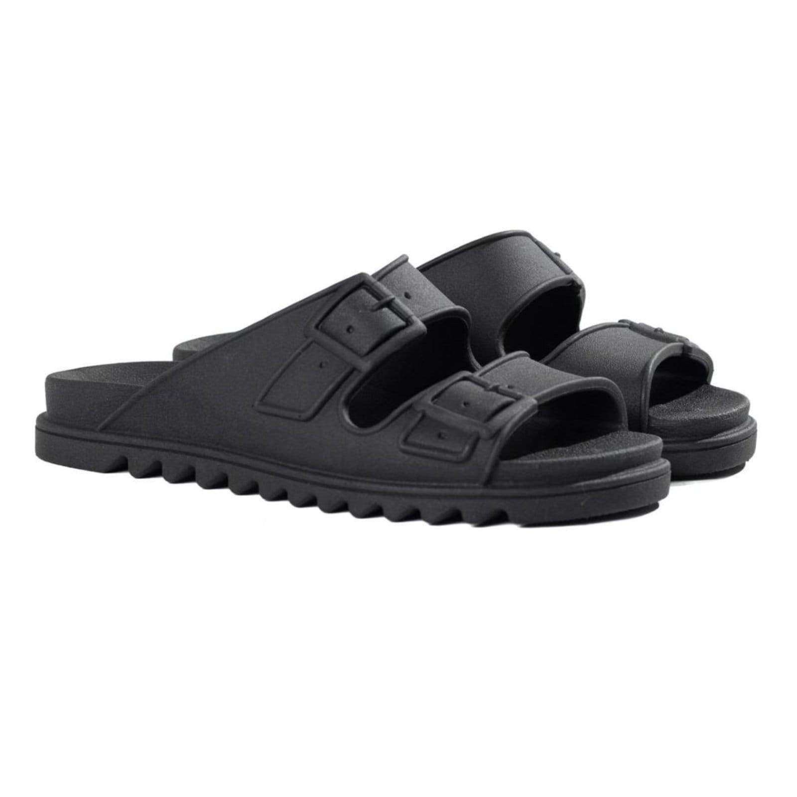 Vista principal Chinelo Feminino Casual Veritimo Papete Slide Duas Tiras Leve Nuvem Conforto Tendência Veritimo preto