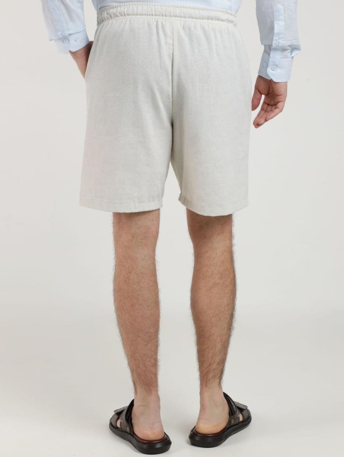 Vista 2 Bermuda Linho Eletrón Masculina NATURAL Elétron unico natural