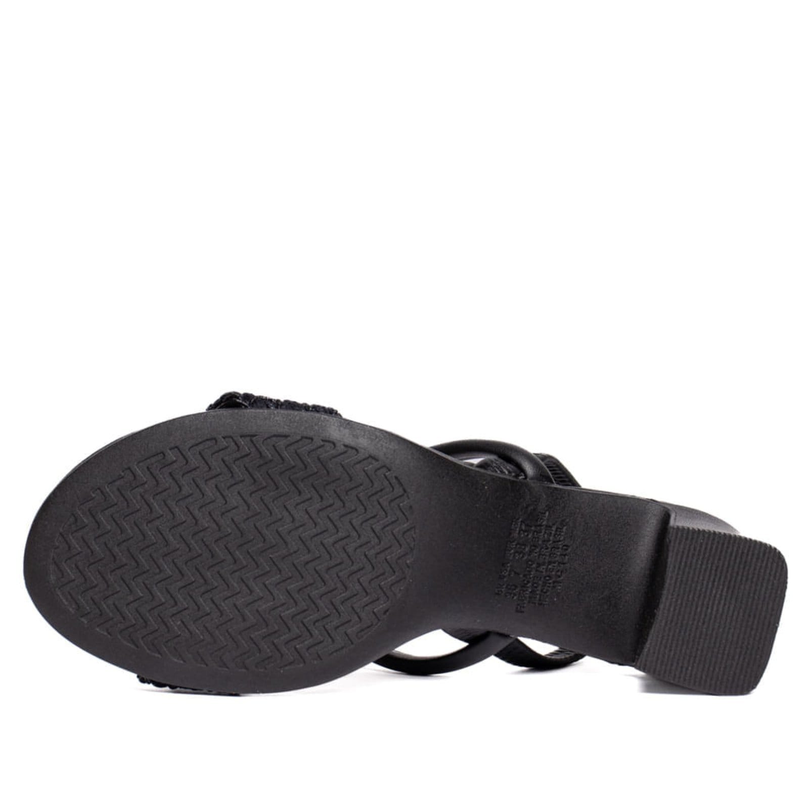 Vista 2 Sandália Feminina Mississipi Salto Bloco Artesanal MISSISSIPI preto