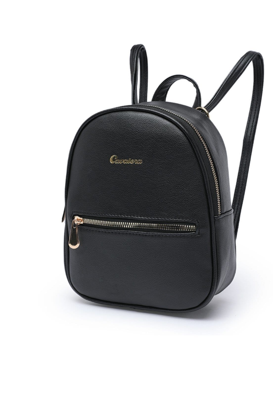 Vista 2 Mochila Cavalera Feminina Bolsa Antifurto Passeio Trabalho Resistente Mini bag Cavalera preto