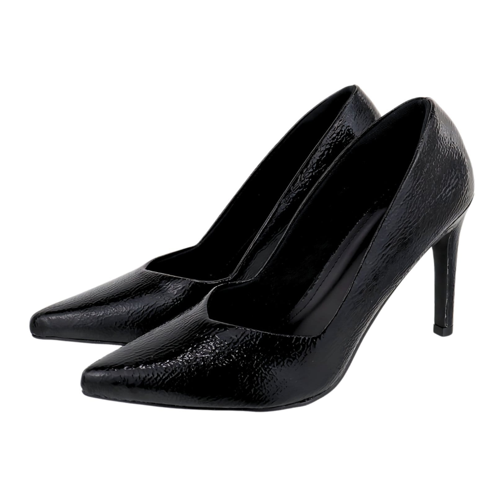 Scarpin Salto Alto Feminino Verniz Molhado