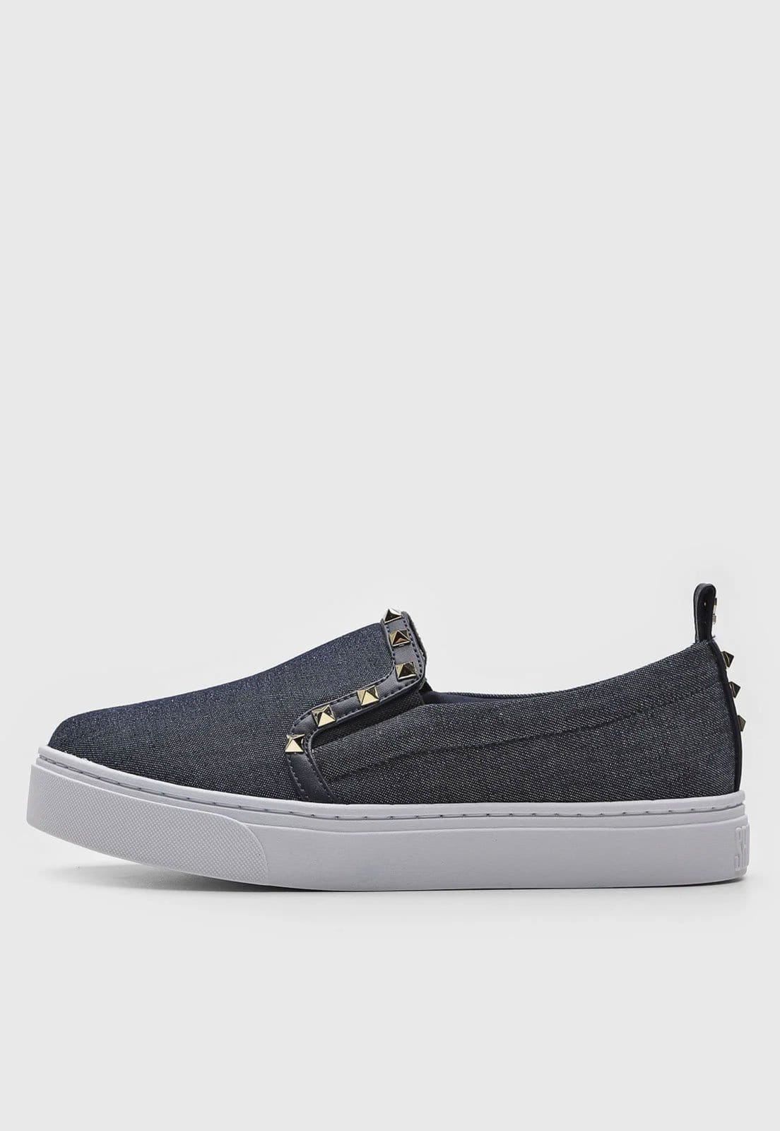 Vista principal Slip On Santa Lolla Jeans Azul Santa Lolla preto azul