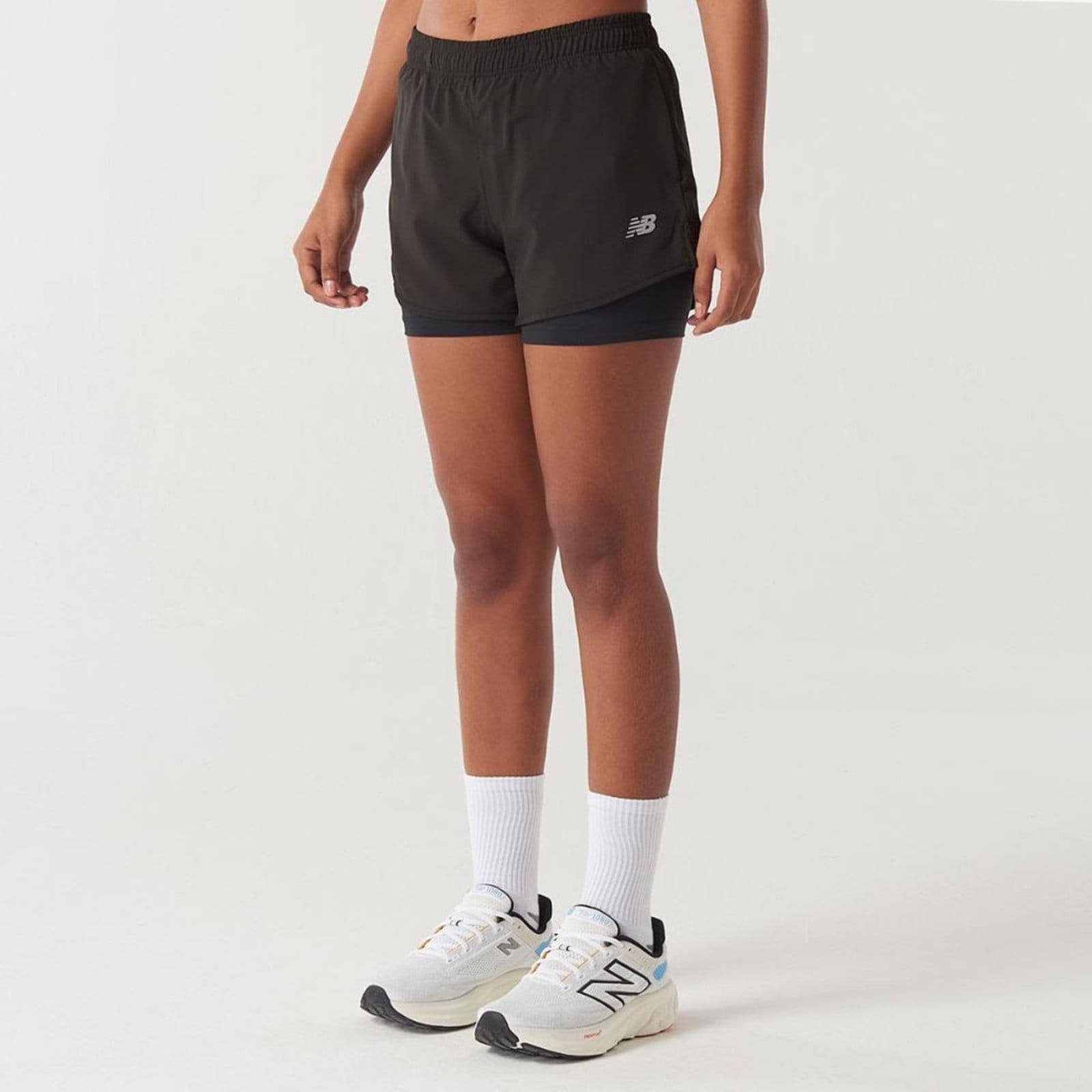 Vista 2 Shorts Sport Essentials 2 In 1 Feminino New Balance incolor