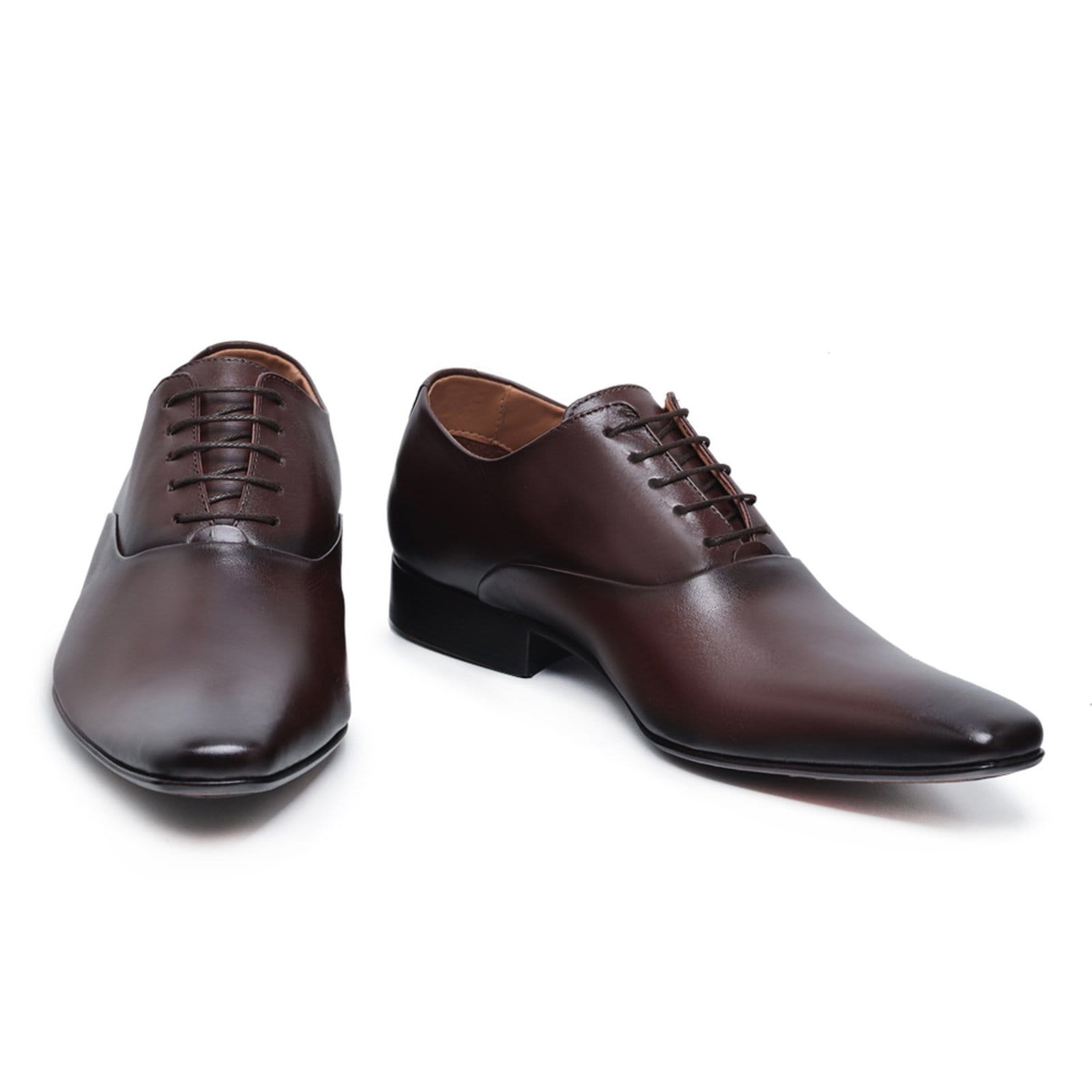 Vista 2 Sapato Malbork Masculino Social em Couro Oxford 327M Malbork marrom