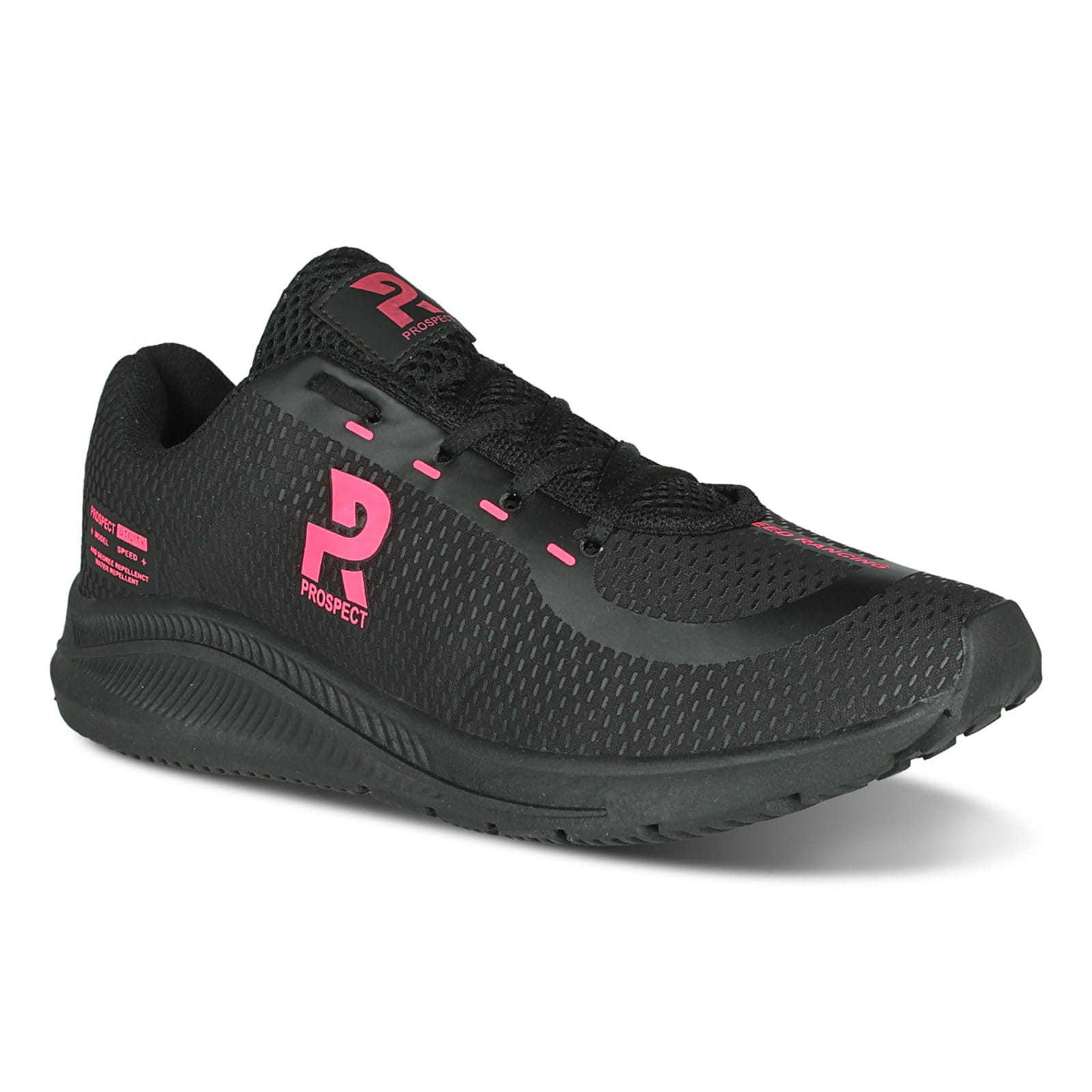 Vista 2 Tênis Feminino Prospect Speed Academia Treino Running Rosa Lavini Shoes preto/rosa rosa