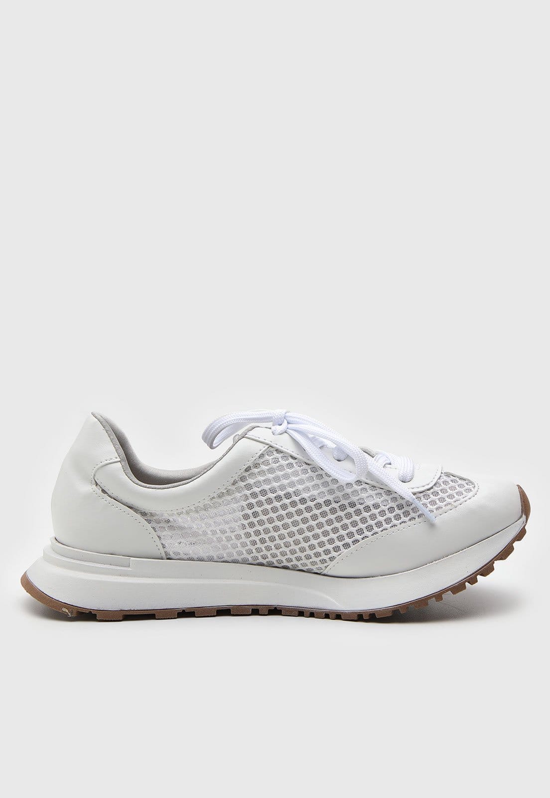 Vista 2 Tênis Feminino Via Uno Painel Tela VIA UNO branco