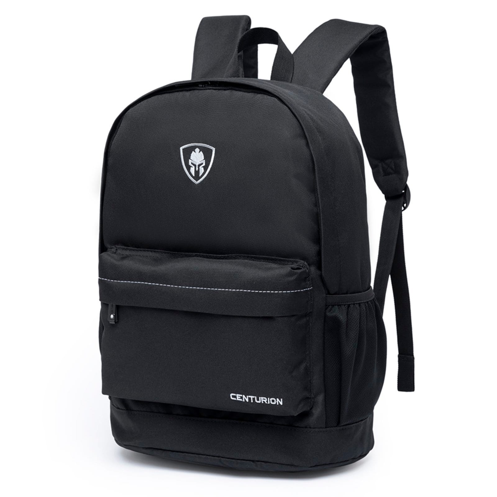 Vista 2 Kit Mochila + Estojo Escolar Masculina Preta Centurion preto