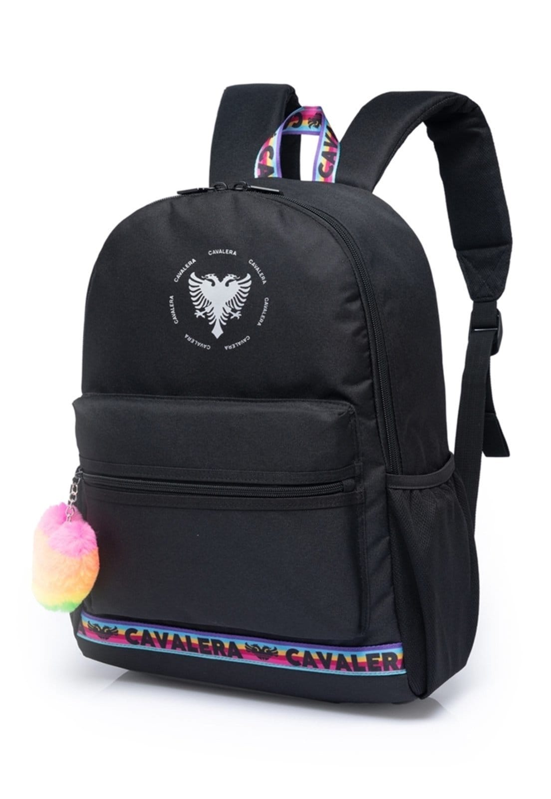 Vista 2 Mochila Cavalera Feminina Resistente Juvenil Cavalera preto