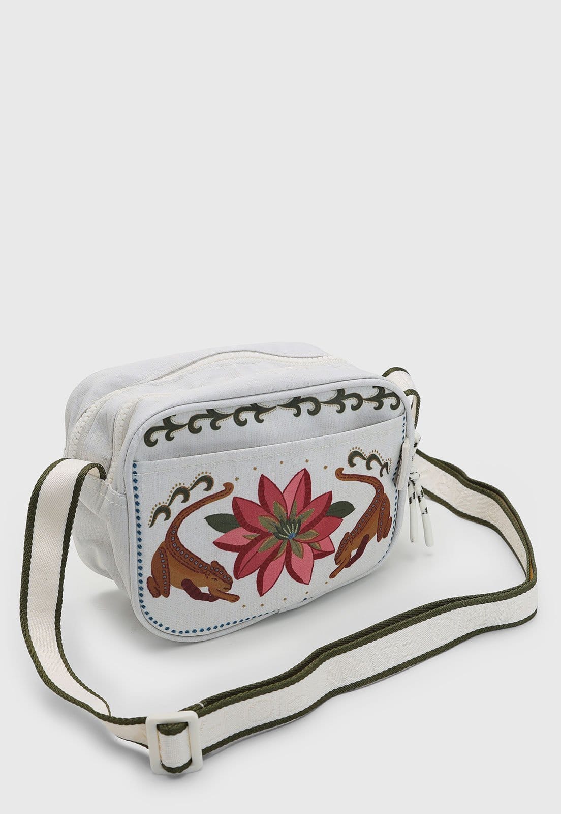 Vista 2 Bolsa Feminina Farm Chamego Amazon Floral Branca FARM branco