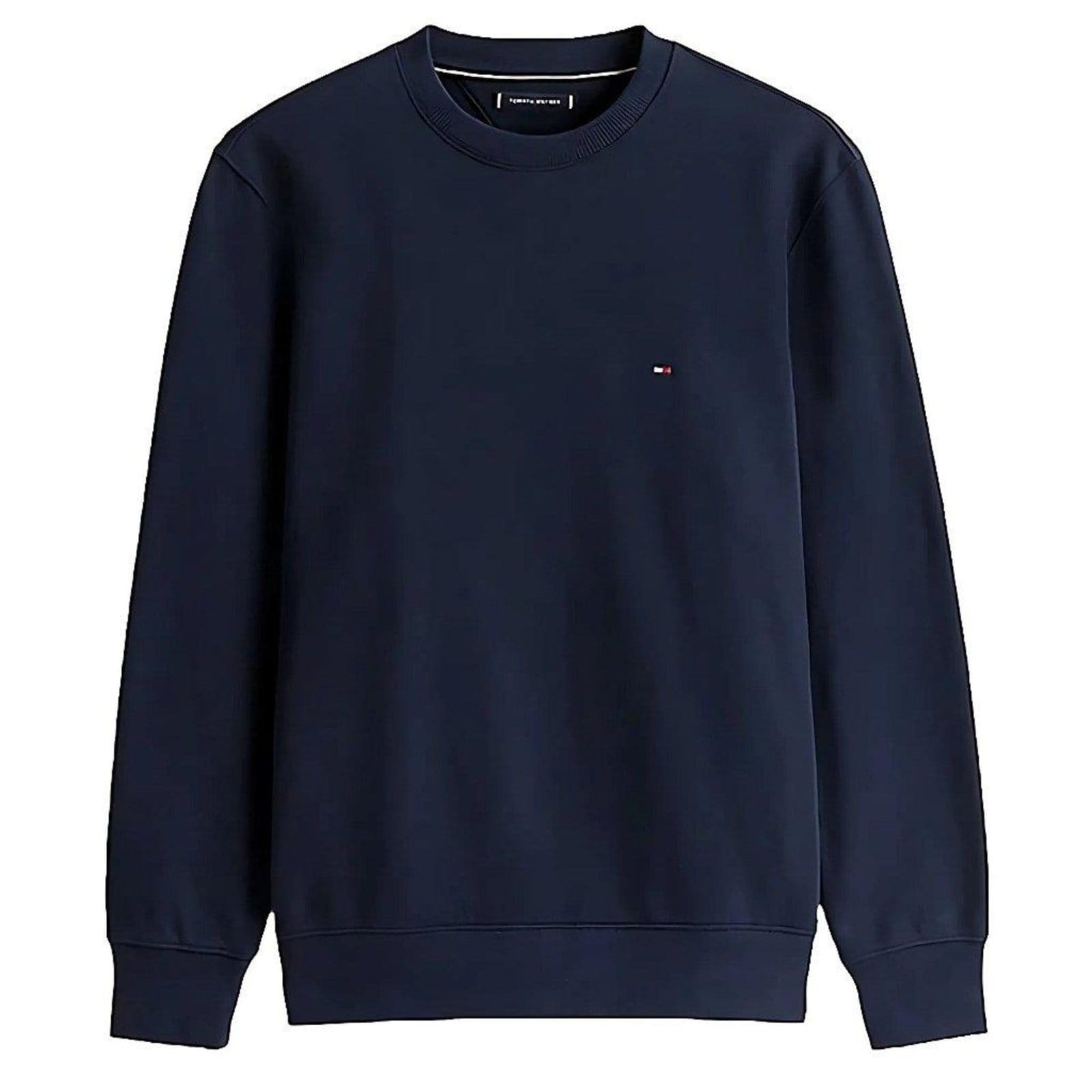 Moletom Tommy Hilfiger Casaco Terry Crew Masculino Marinho