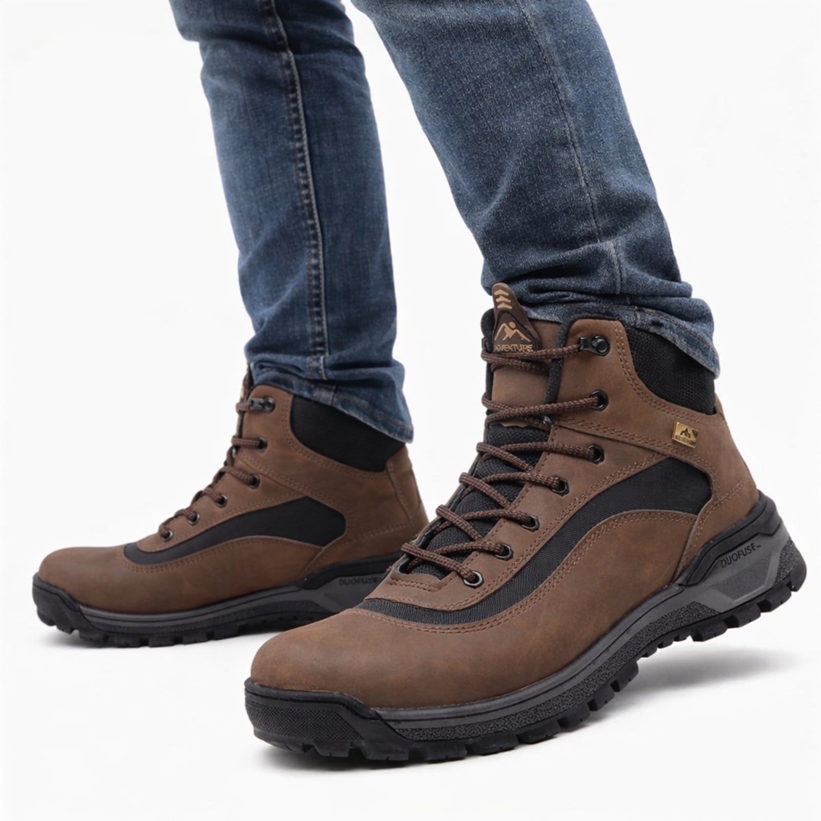 Vista 2 Bota Coturno Masculino Adventure Motociclista Antiderrapante Confortavel Yes Basic marrom