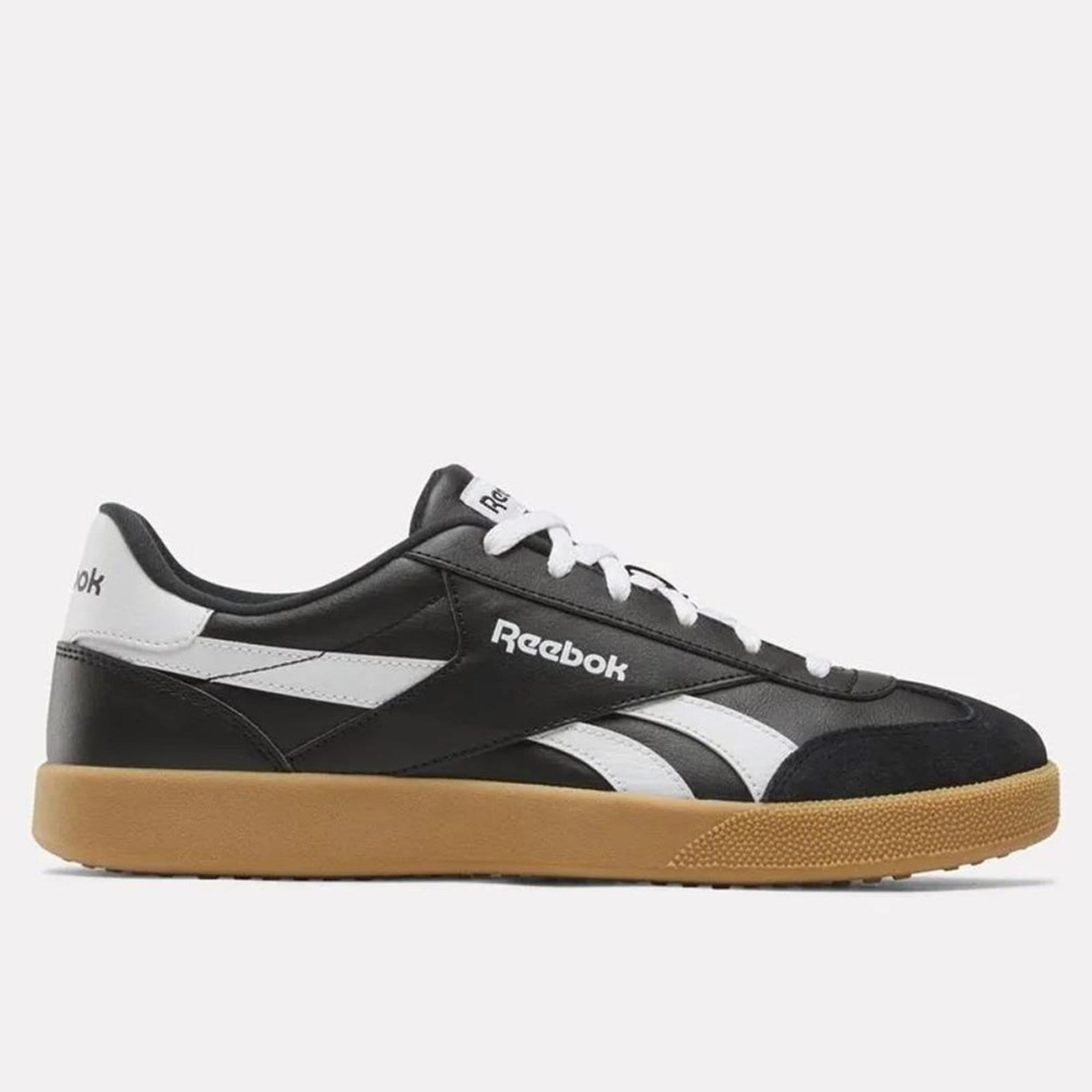 Vista principal Tênis Reebok Smash Edge Masculino Black/White/Gum Reebok preto black
