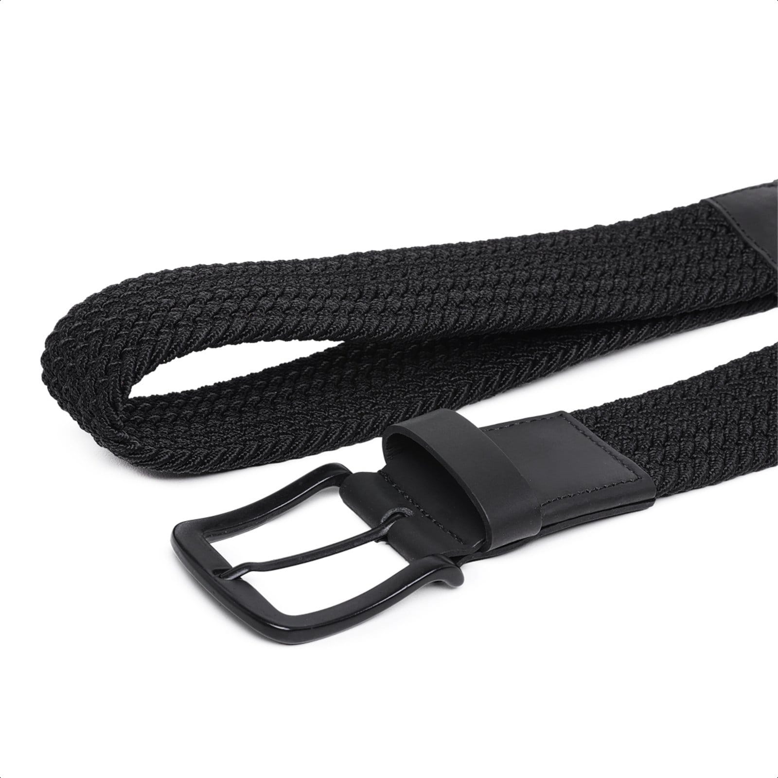 Cinto Masculino Flex Couro e Elástico Trancado Casual Ajustável Confortável Carmelo Shoes Esportivo