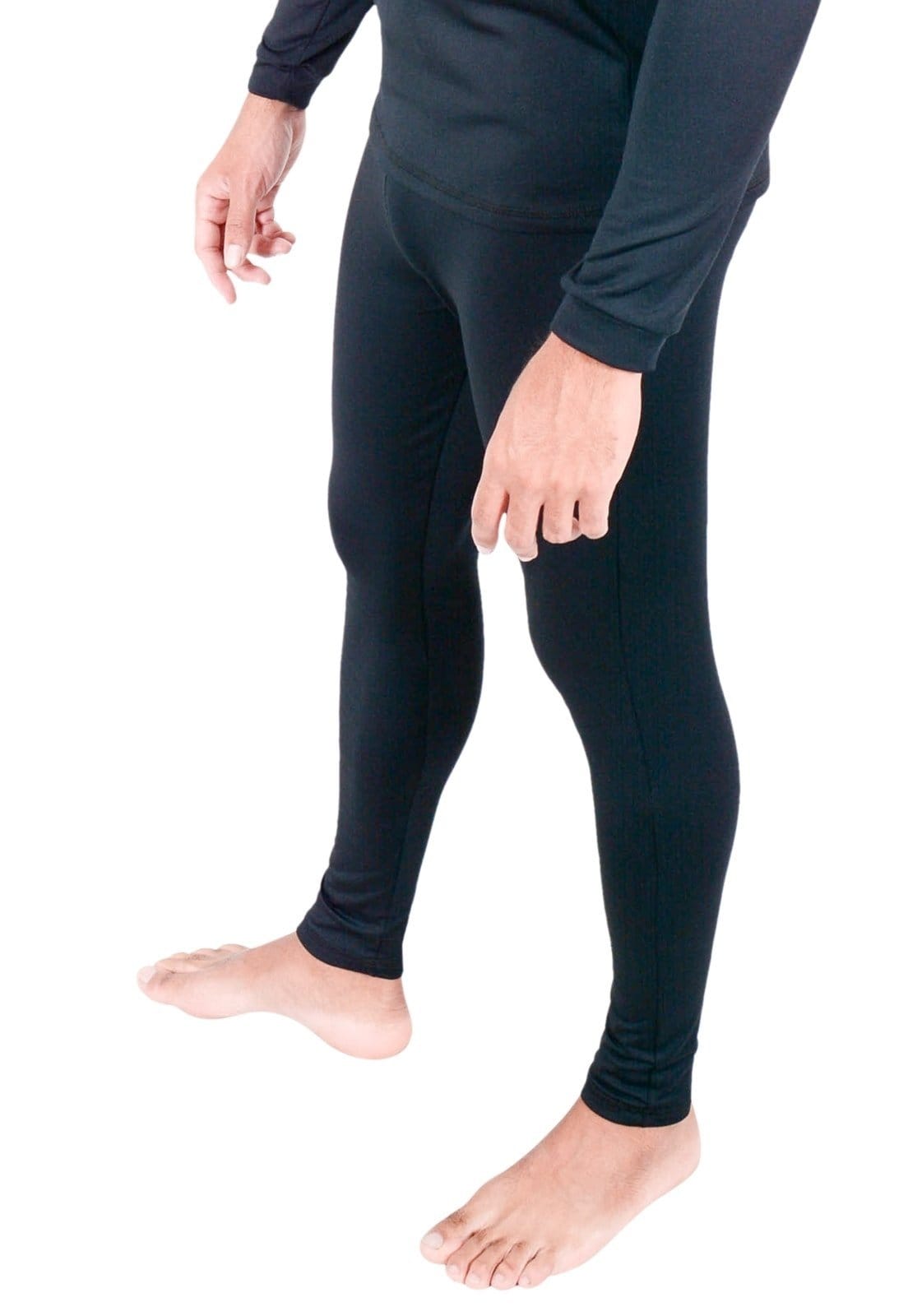 Vista 2 Calça Térmica RT Frio Extremo Masculina Segunda Pele 250g Peluciada com Fleece Inverno Viagem Neve Moto Esportes Outdoor Roupas Térmicas preto