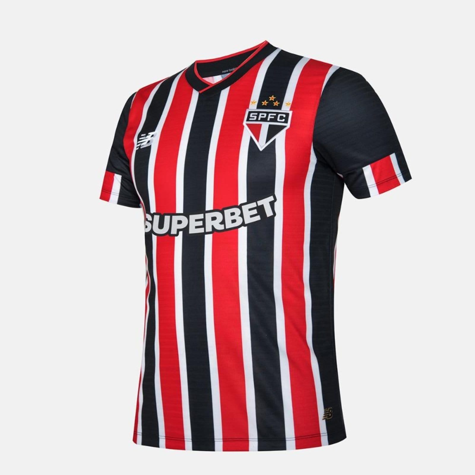 Vista 2 Camisa Away Spfc 2024 Torcedor C Masculina New Balance incolor