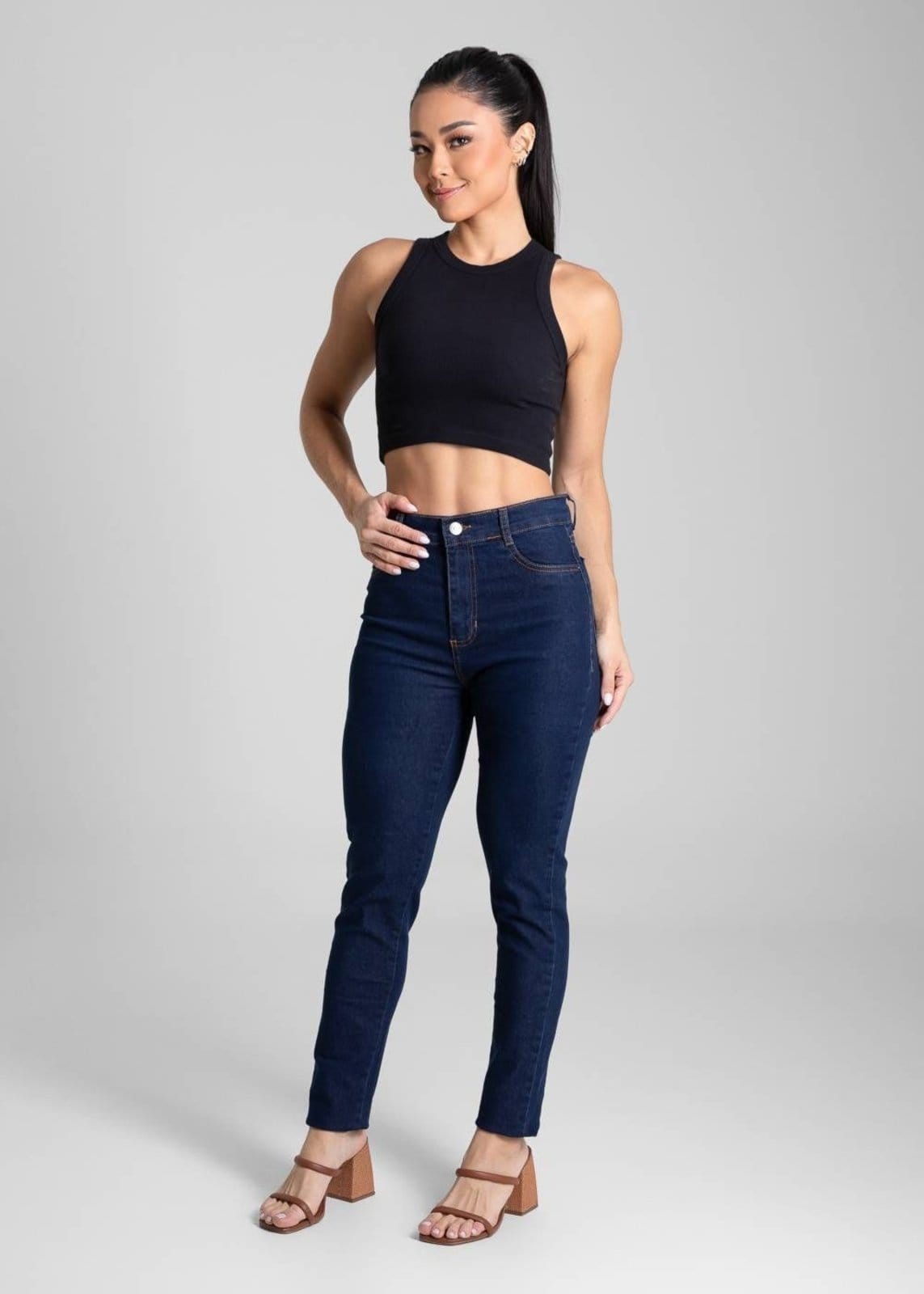 Vista 2 Calça Jeans Sawary Hot Pants - 282037 Sawary azul